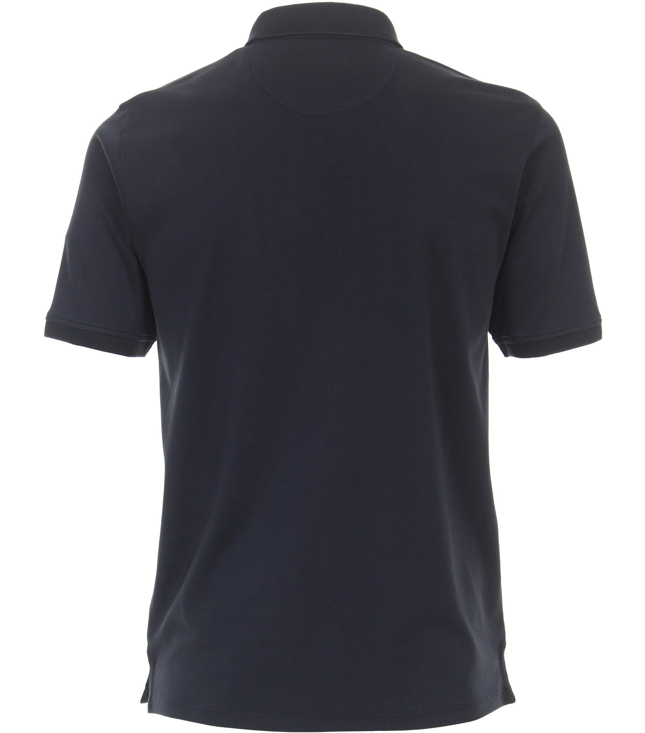 Ein Polo-Shirt im uni Muster in der Farbe Dunkelblau