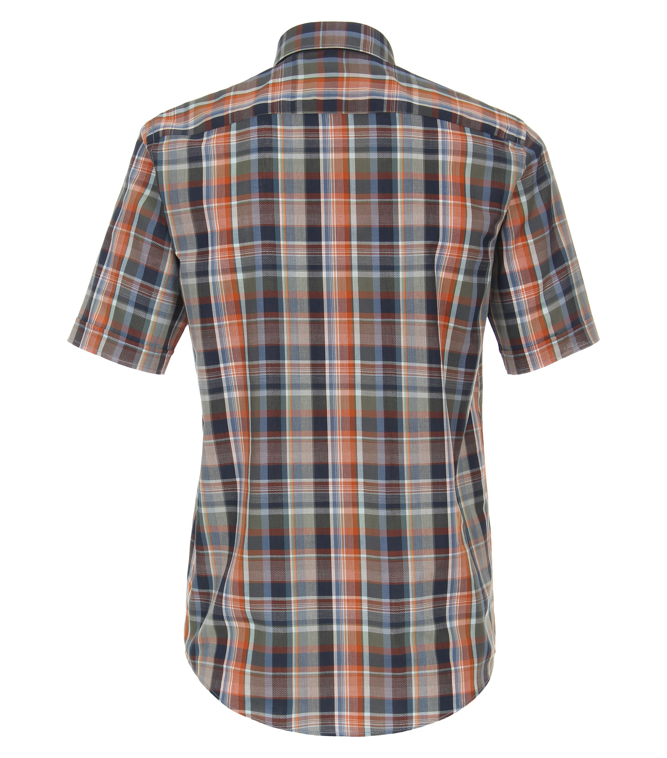 Ein Freizeithemd im kariert Muster in der Farbe Orange