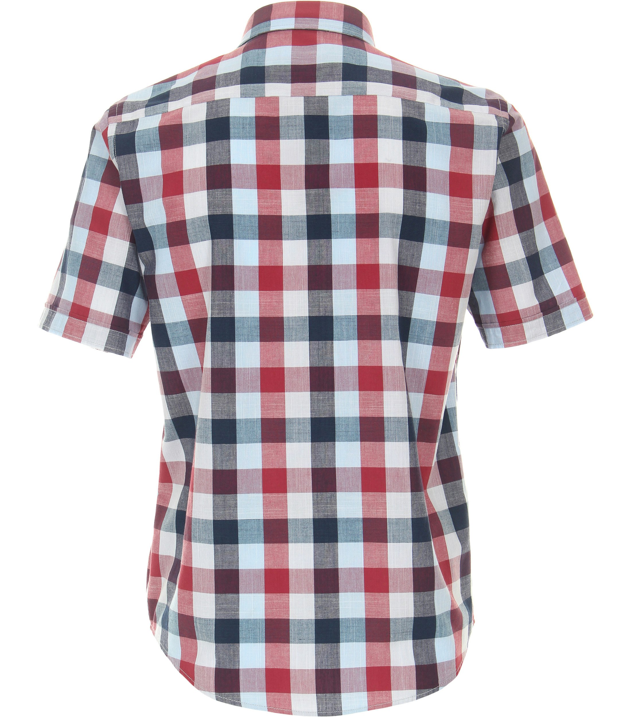 Ein Freizeithemd im kariert Muster in der Farbe Rot
