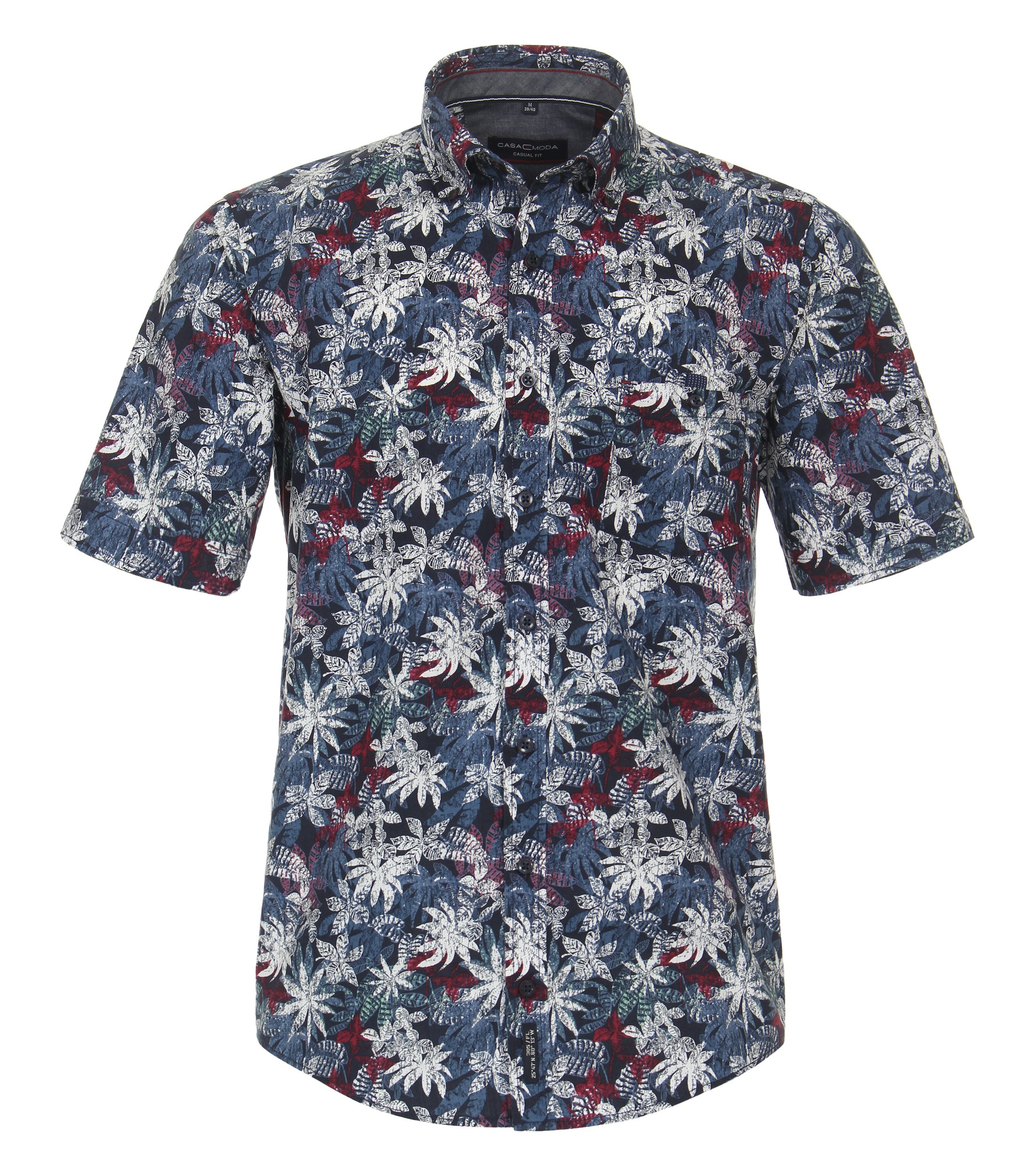 Print Freizeithemd Casual Fit Button-Down-Kragen