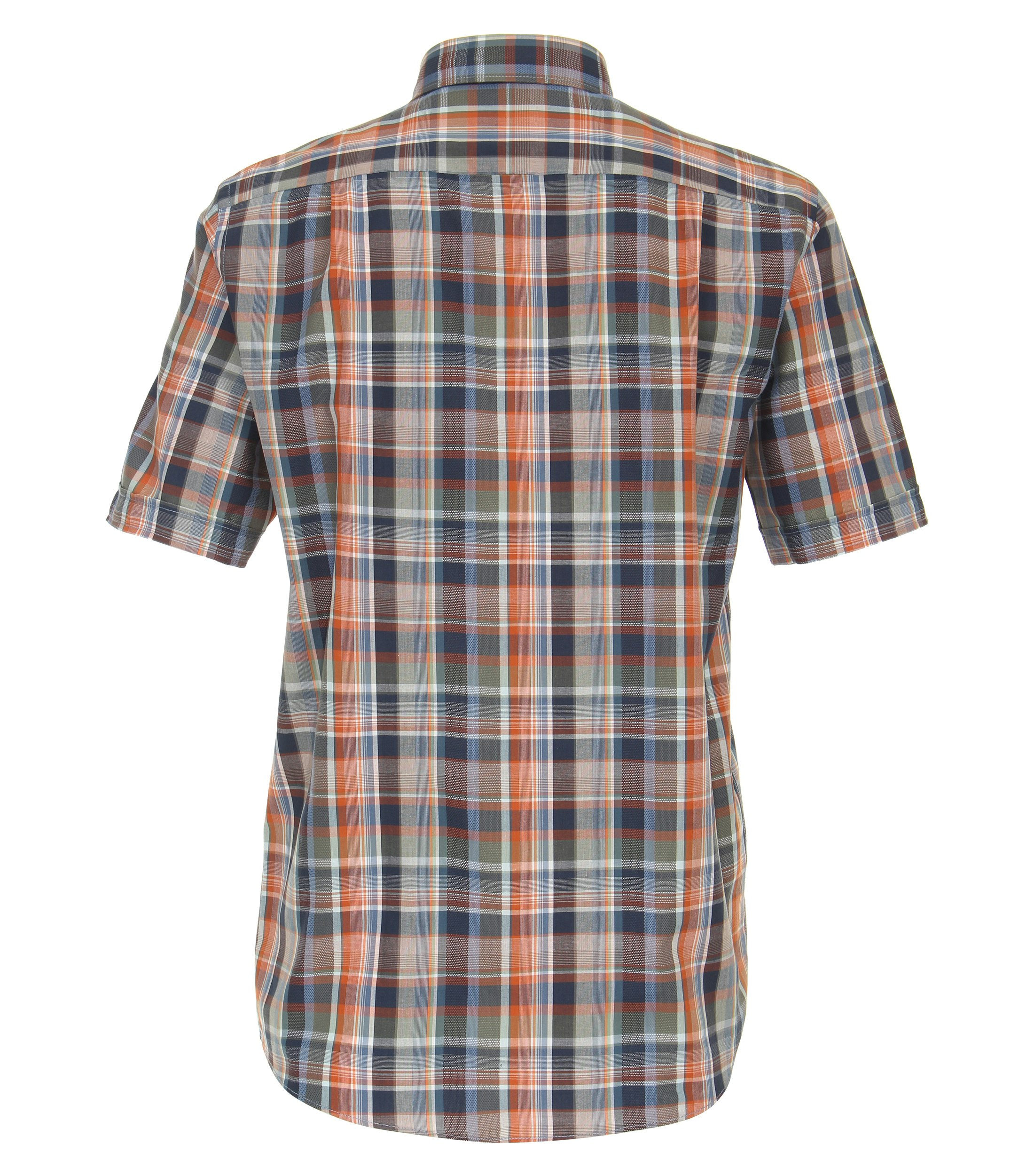 Ein Freizeithemd im kariert Muster in der Farbe Orange