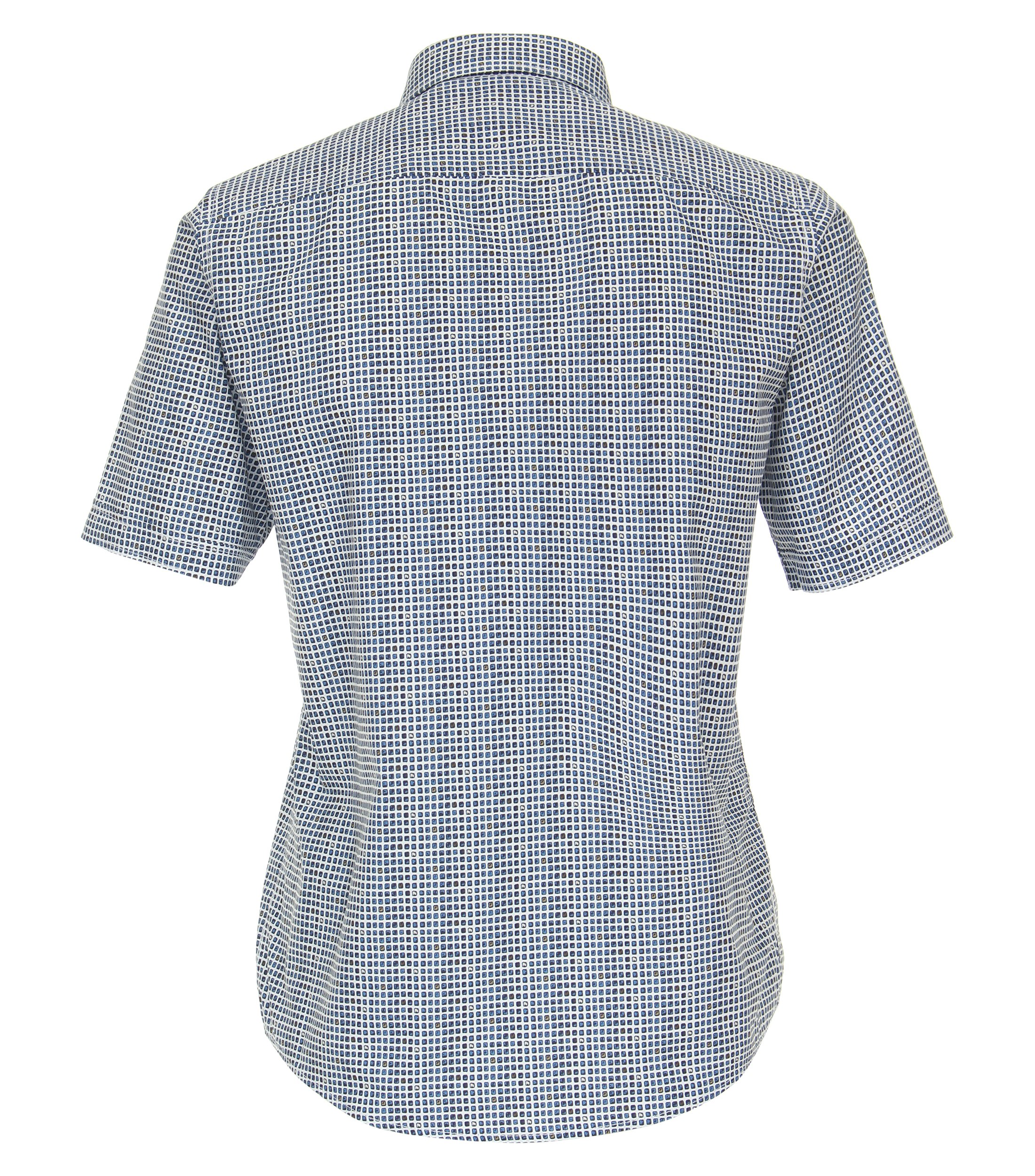 Ein Freizeithemd im Print Muster in der Farbe dunkles Mittelblau