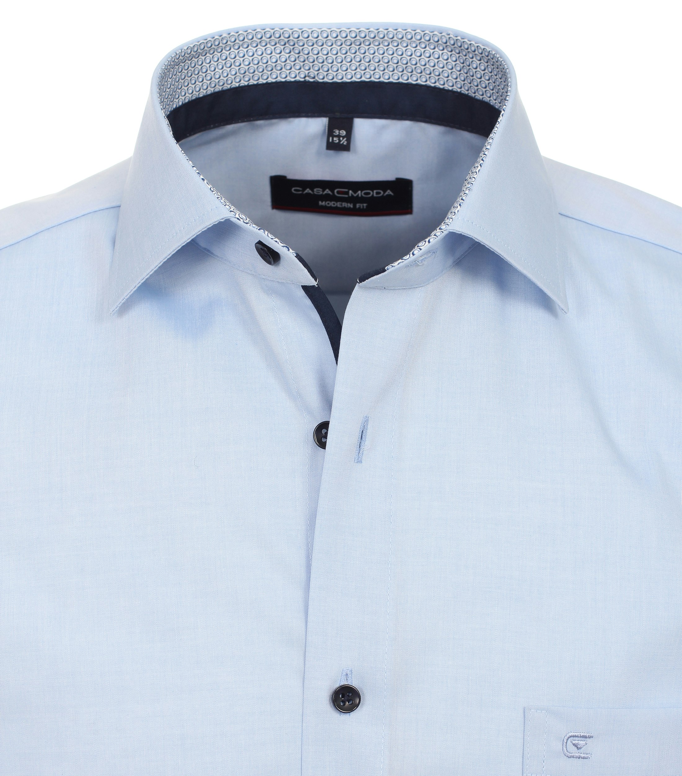 Ein Businesshemd im uni Muster in der Farbe Hellblau