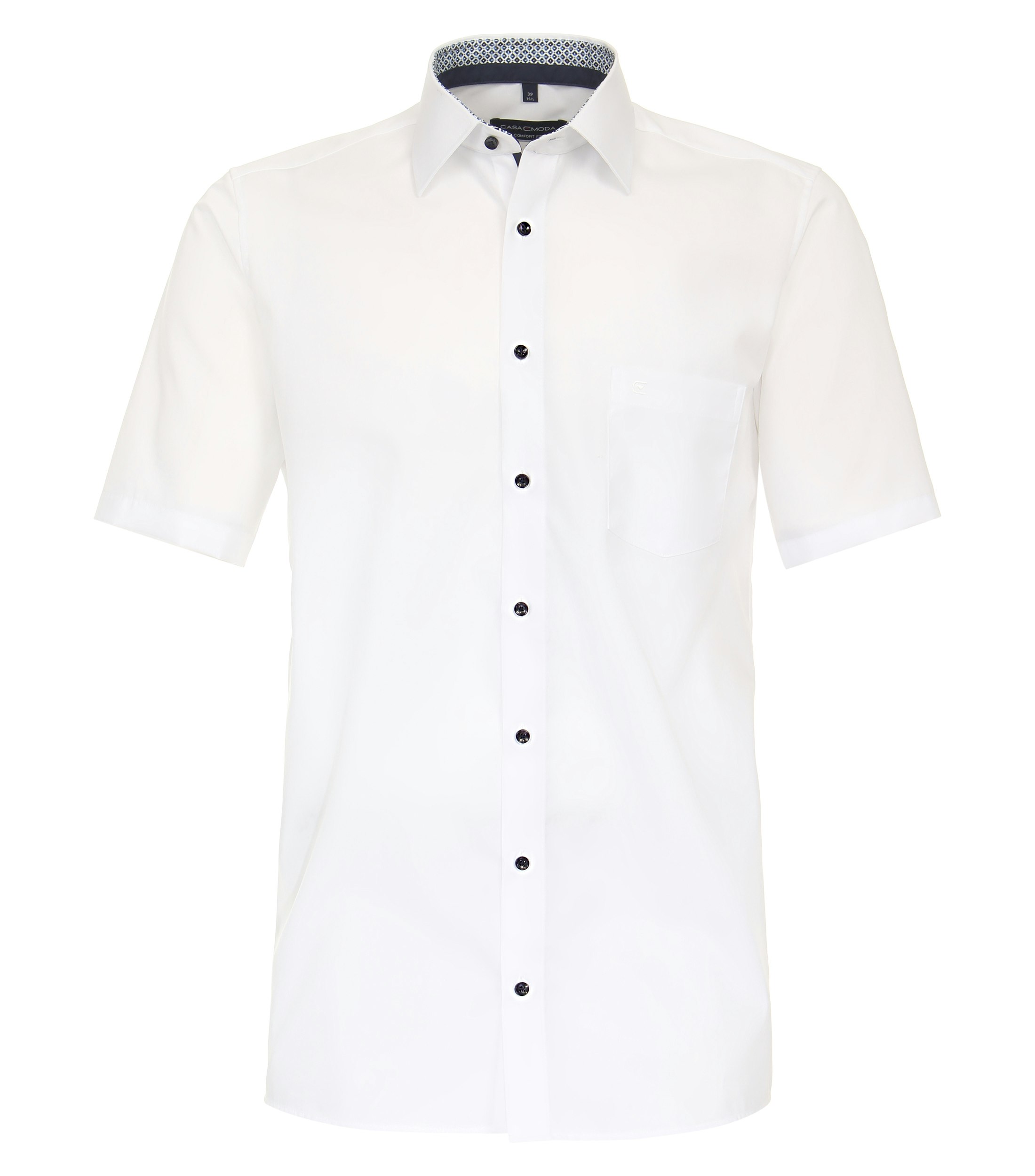 Ein Businesshemd im uni Muster in der Farbe Weiß