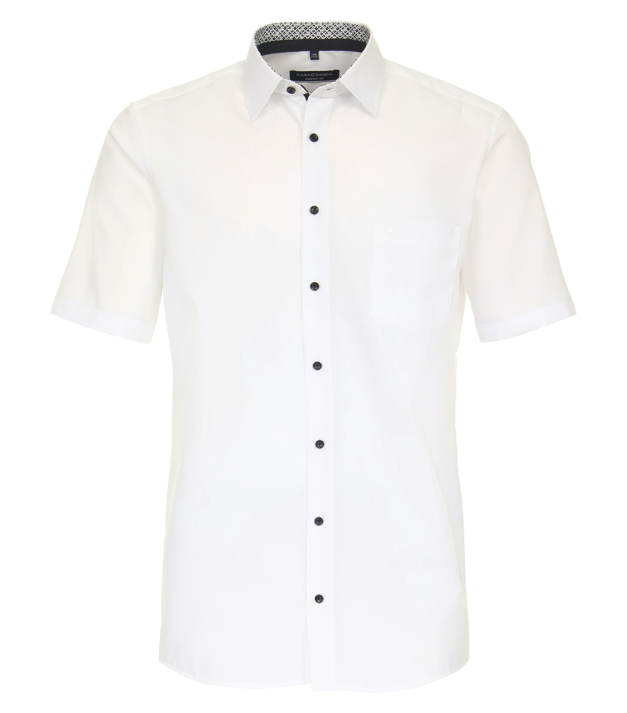 Ein Businesshemd im uni Muster in der Farbe Schneeweiß