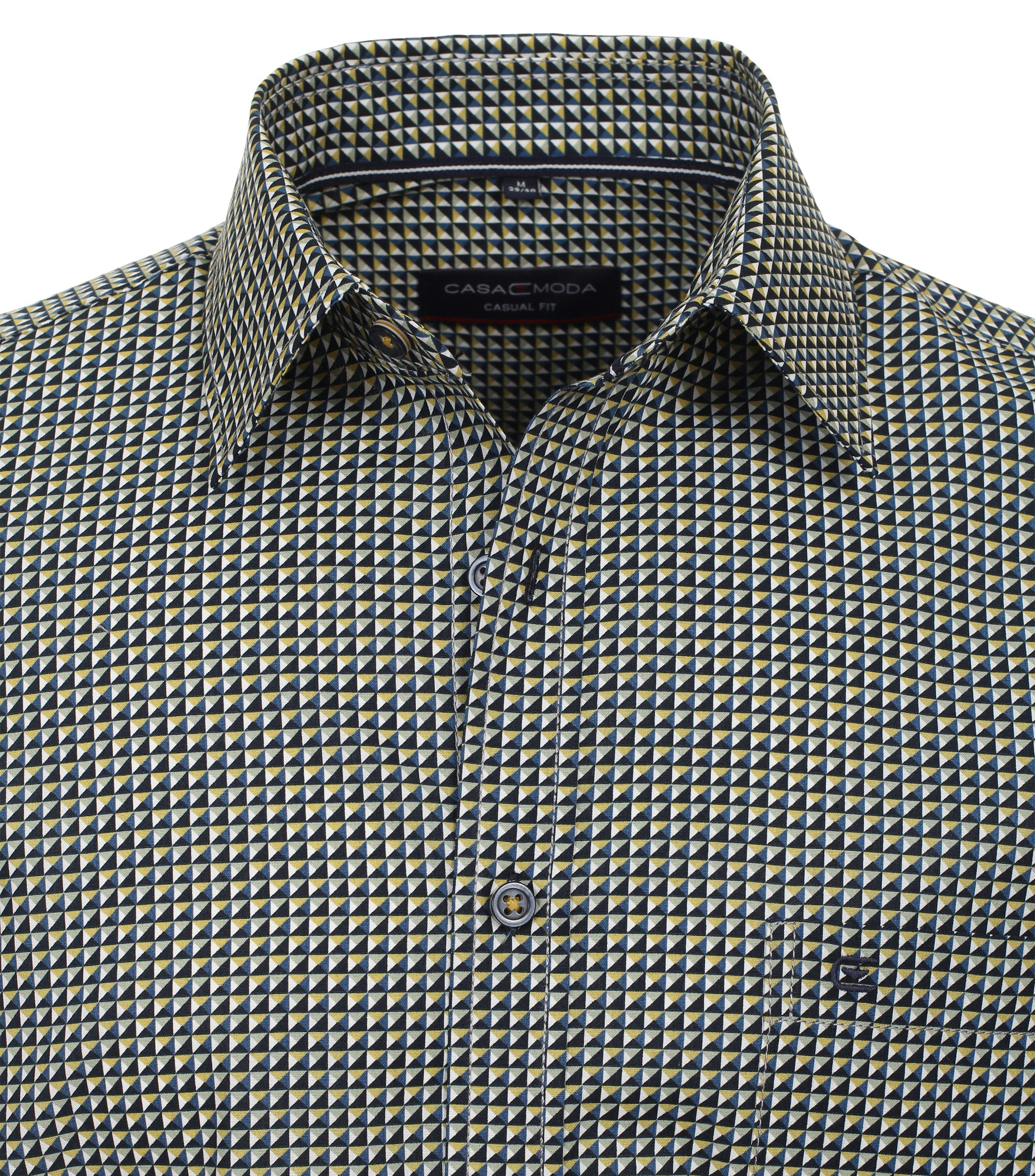 Ein Freizeithemd im Print Muster in der Farbe Gelb