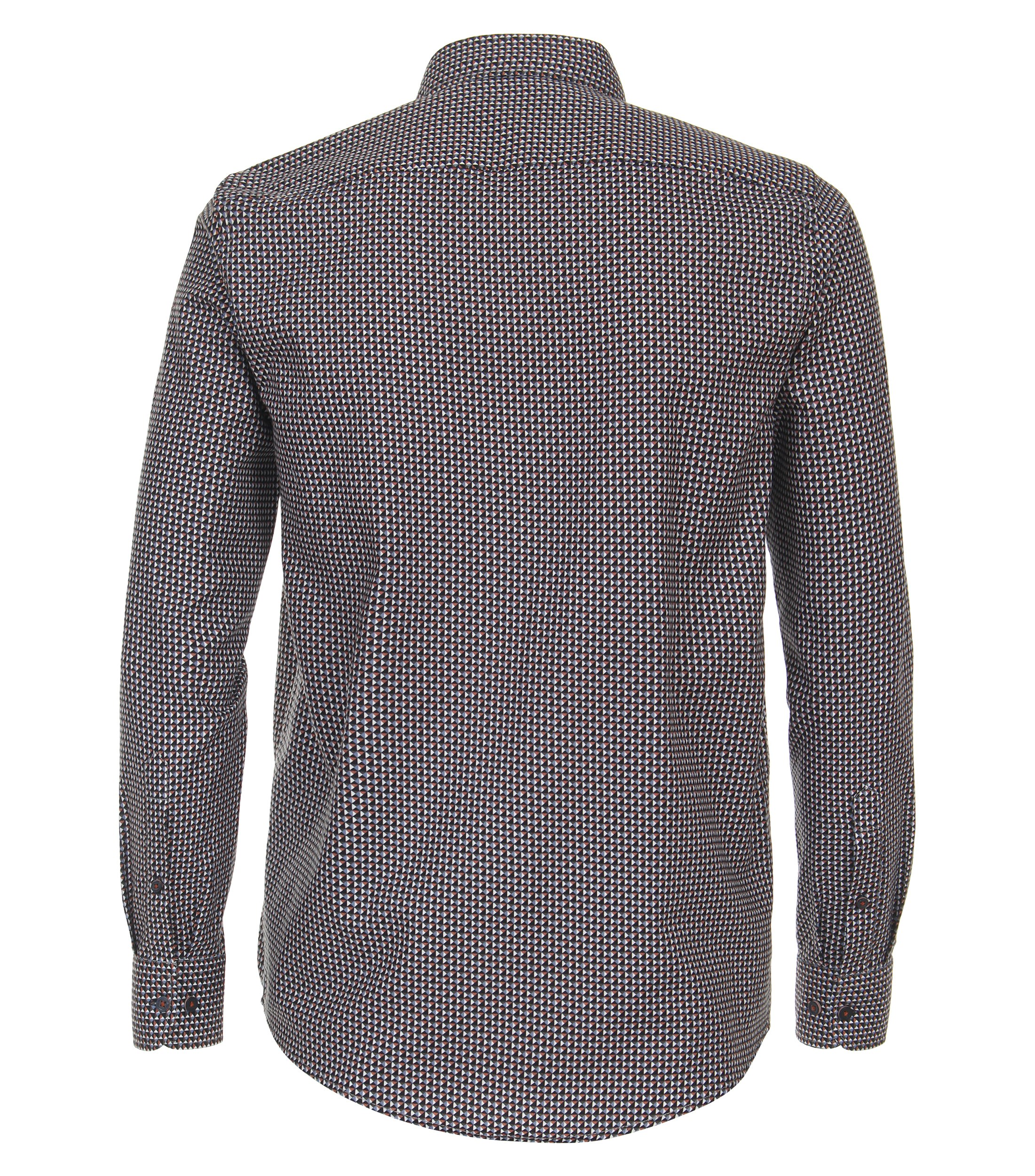 Ein Freizeithemd im Print Muster in der Farbe Orange