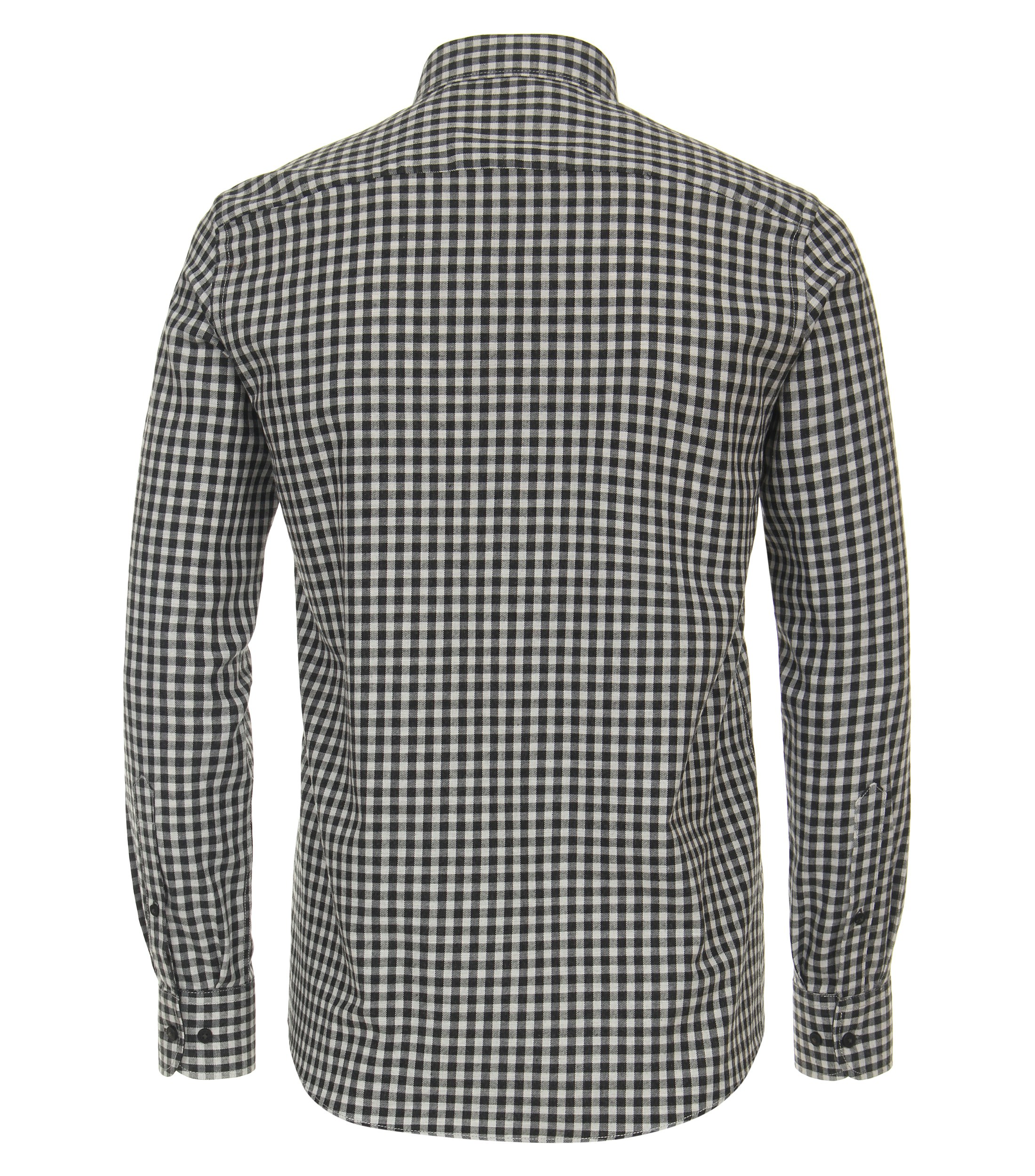 Ein Freizeithemd im kariert Muster in der Farbe Grau