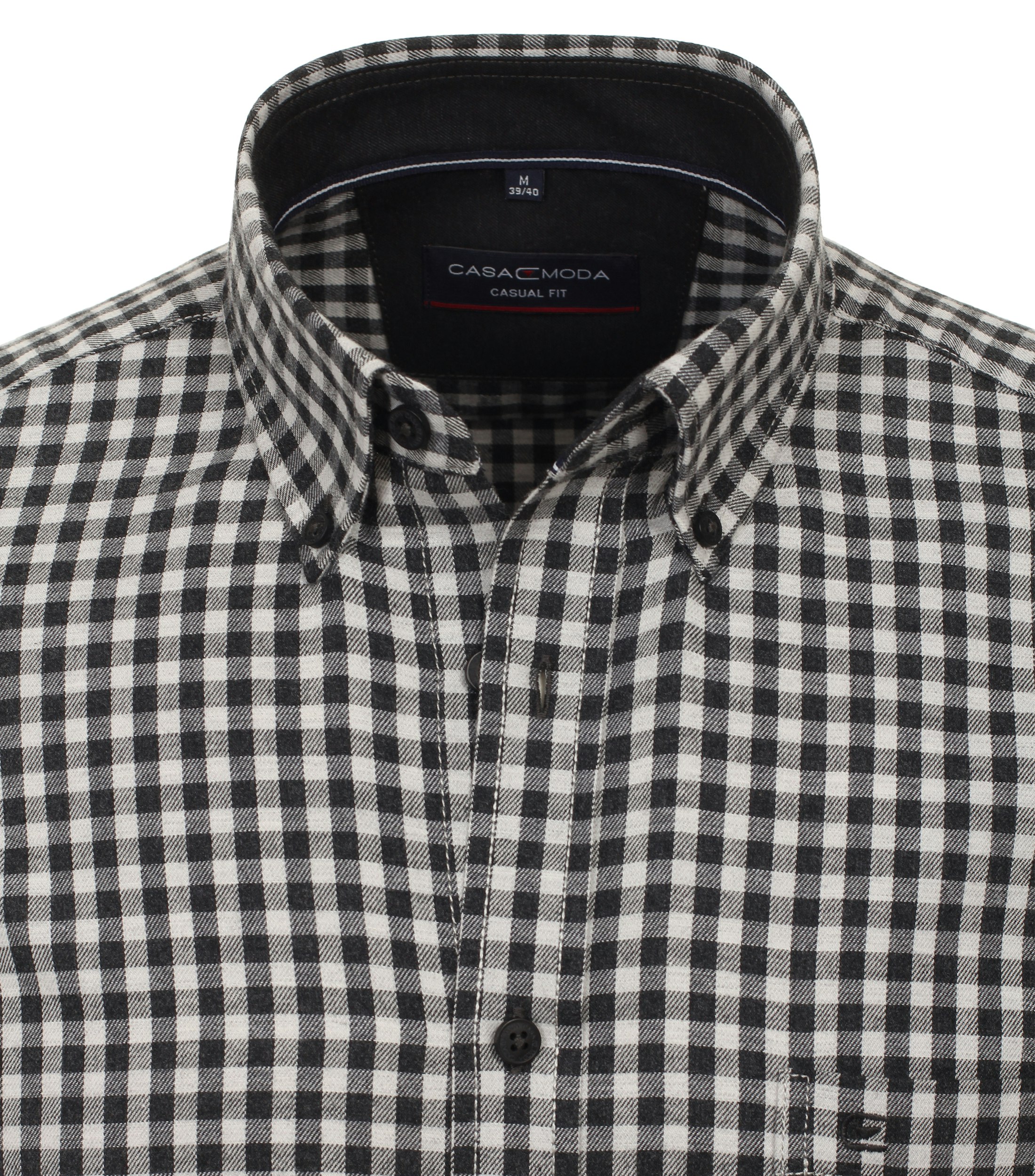 Ein Freizeithemd im kariert Muster in der Farbe Grau