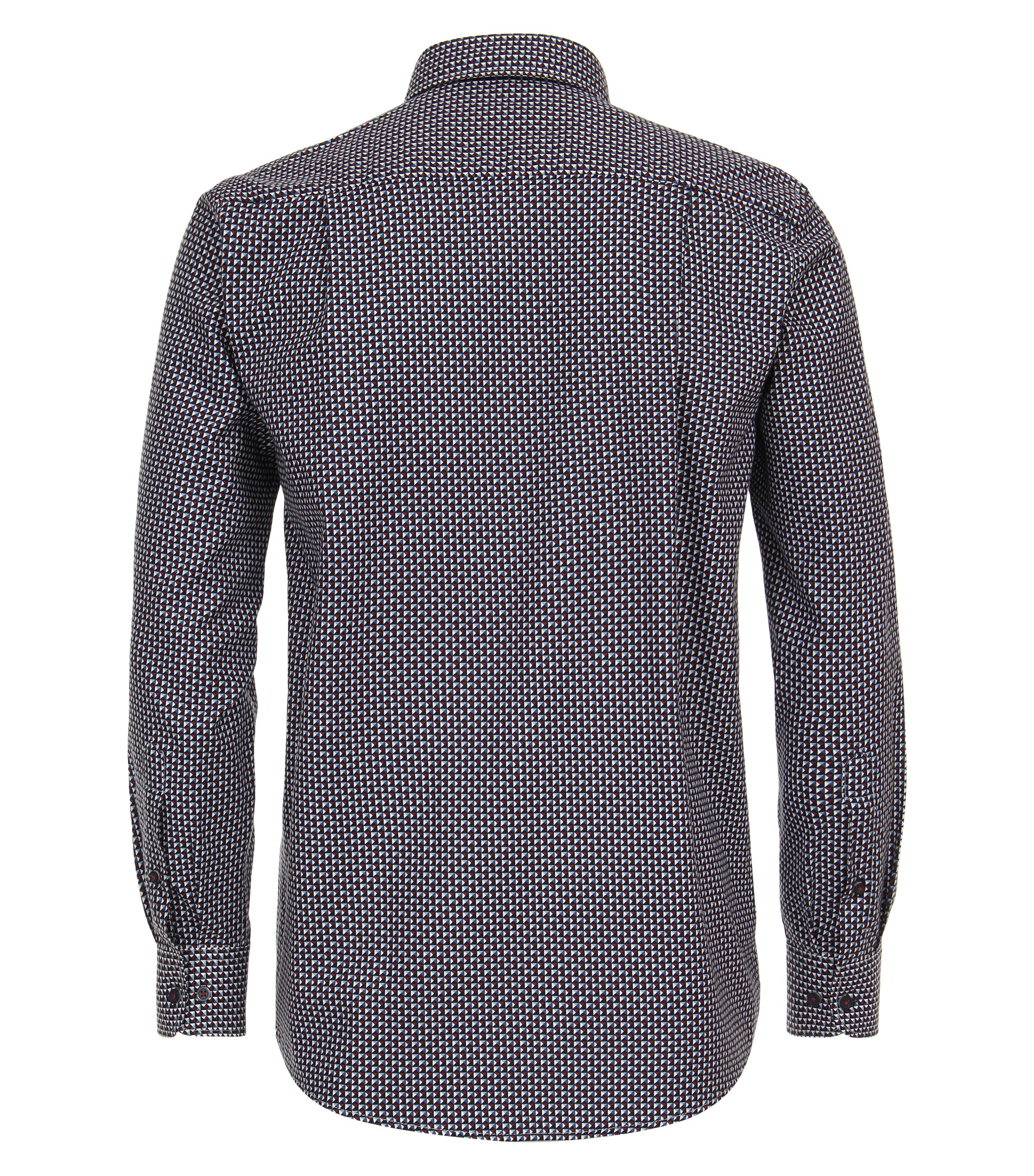 Ein Freizeithemd im Print Muster in der Farbe Rot