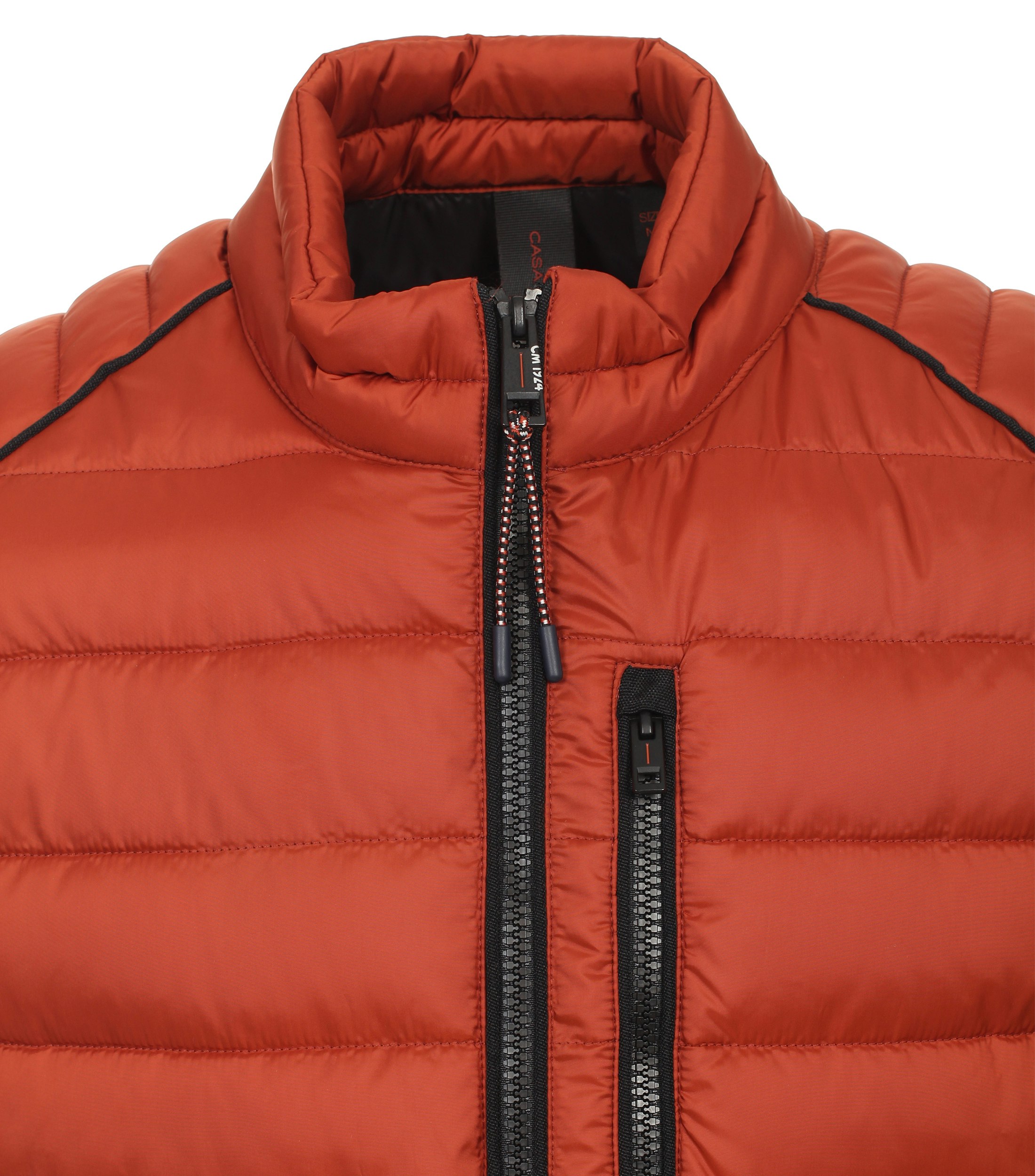 Ein Jacke im uni Muster in der Farbe Dunkelorange