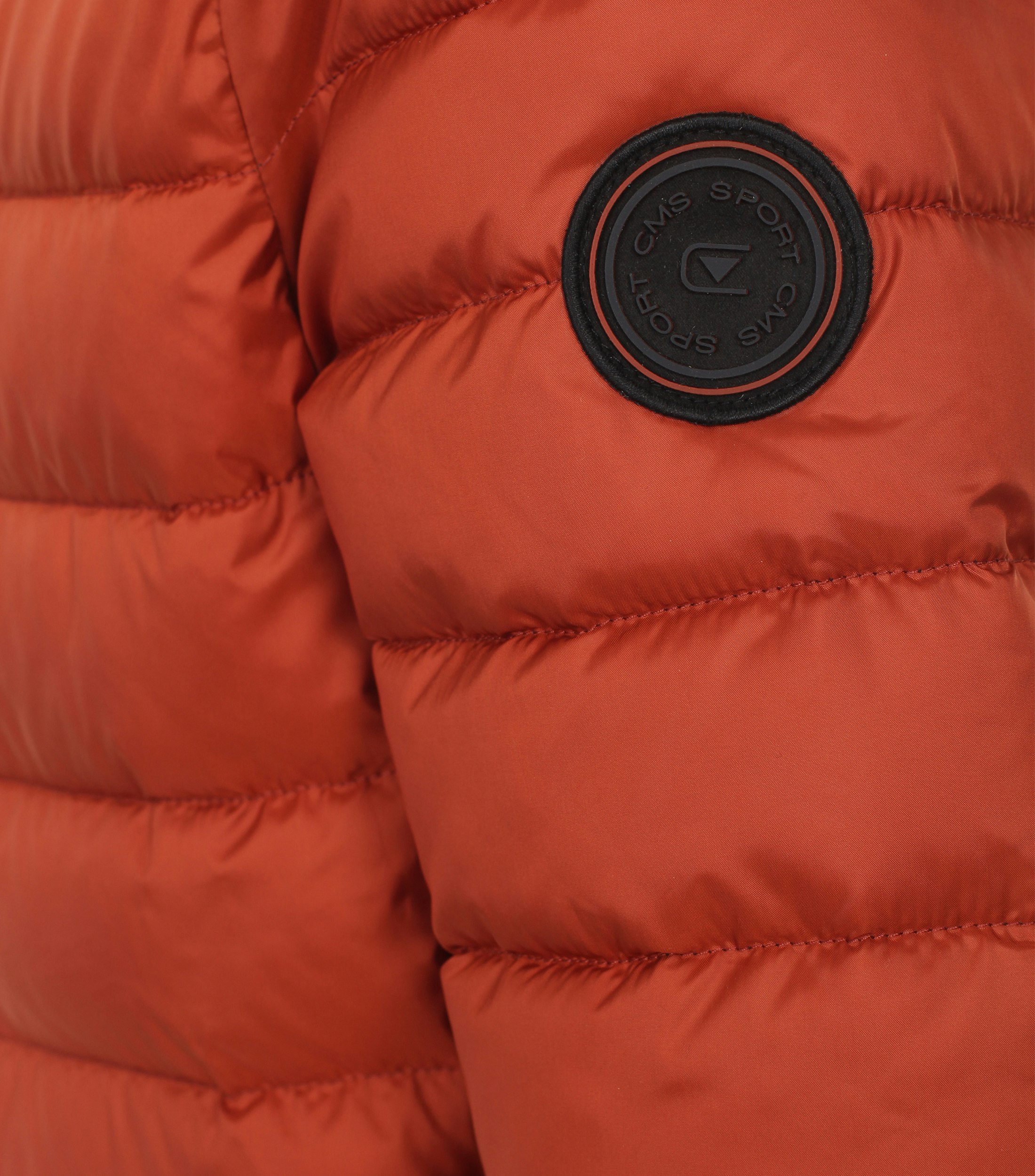 Ein Jacke im uni Muster in der Farbe Dunkelorange