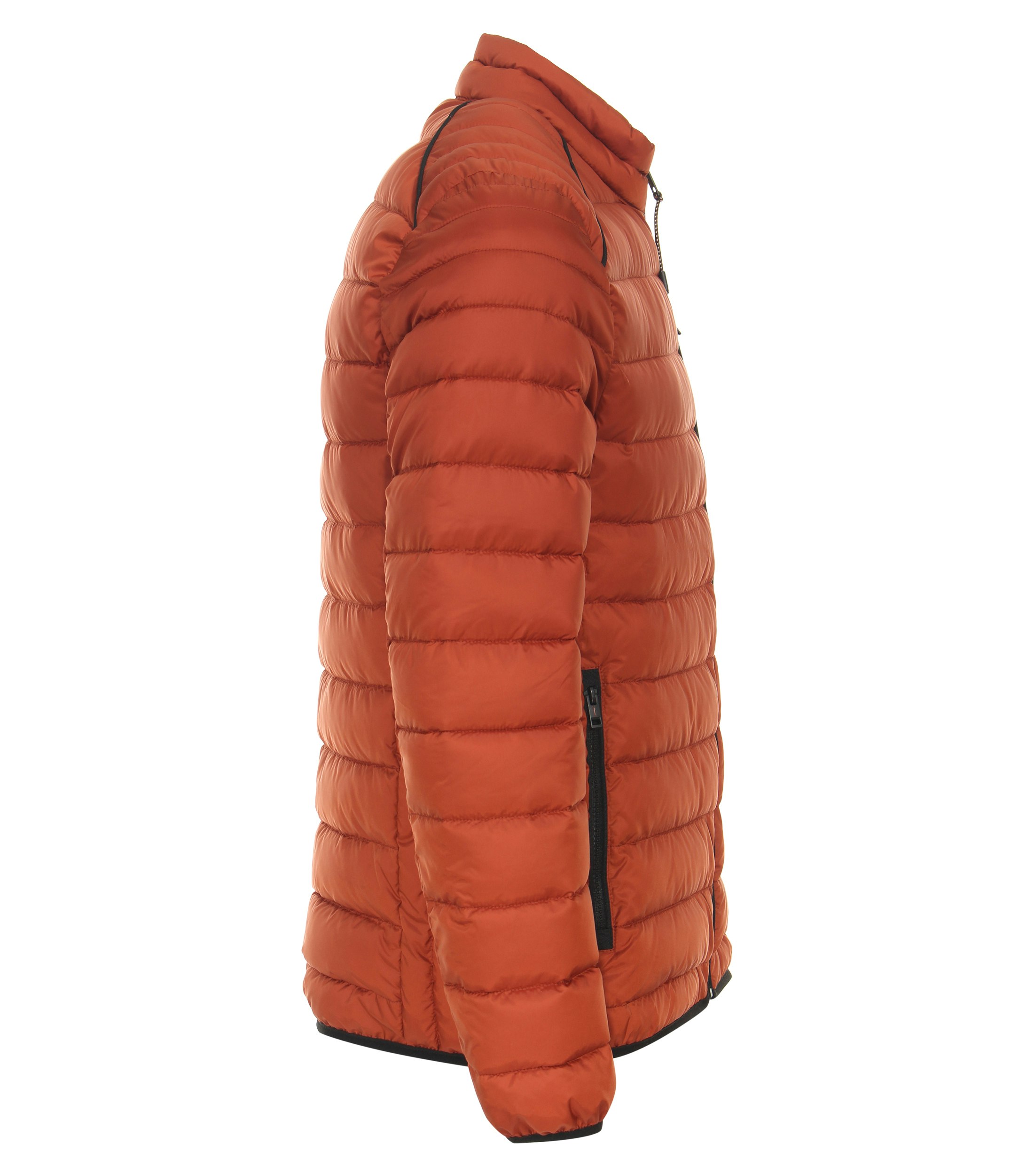 Ein Jacke im uni Muster in der Farbe Dunkelorange