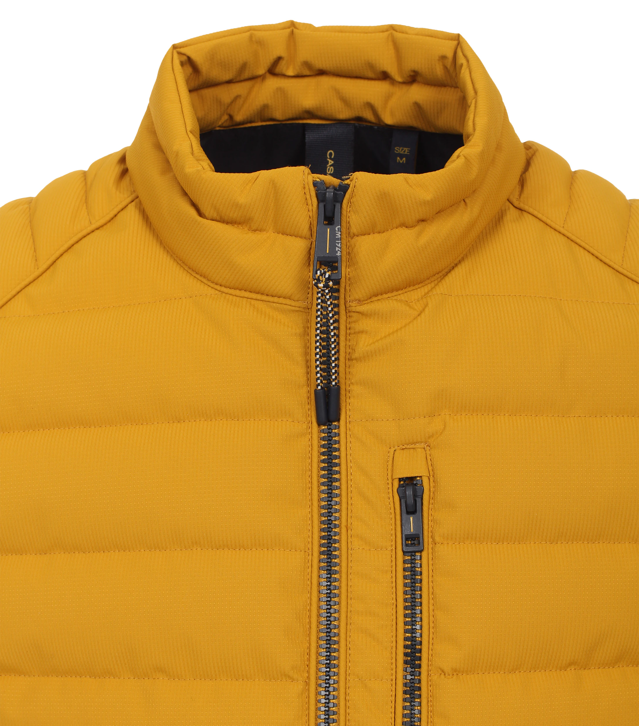 Steppjacke im unifarbenen Design in der Farbe Gelb