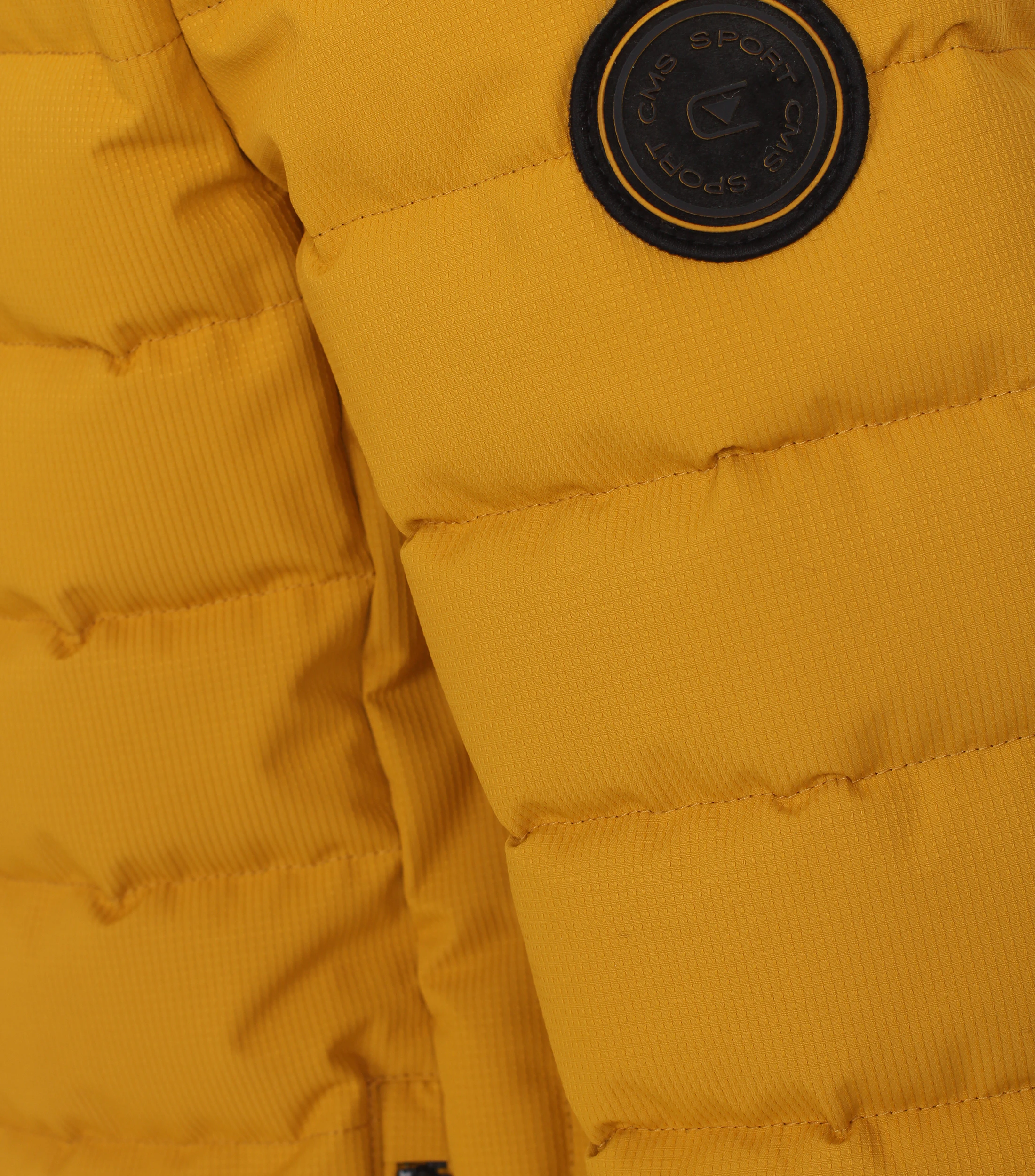 Steppjacke im unifarbenen Design in der Farbe Gelb