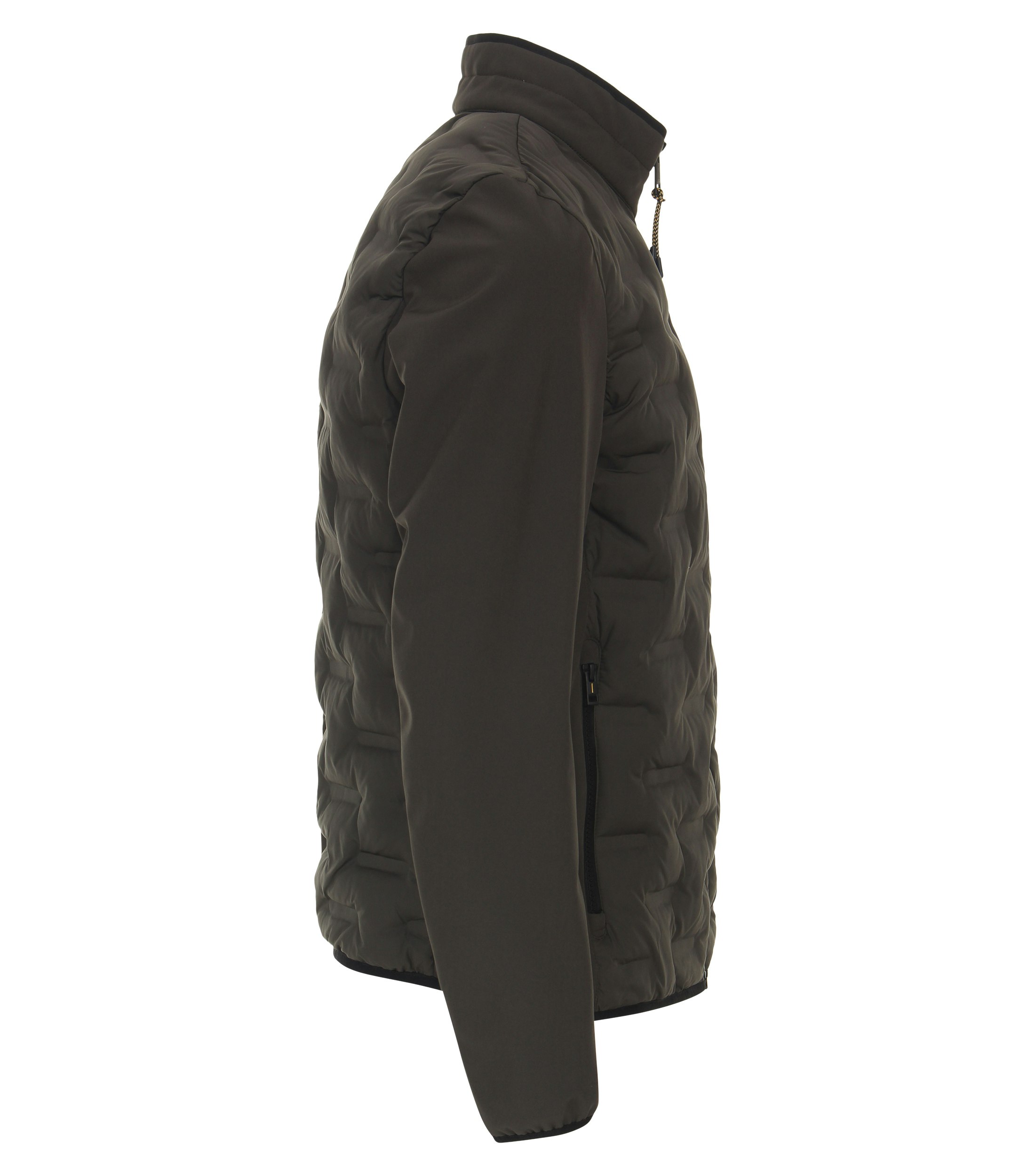 Ein Jacke im uni Muster in der Farbe Dunkelgrün