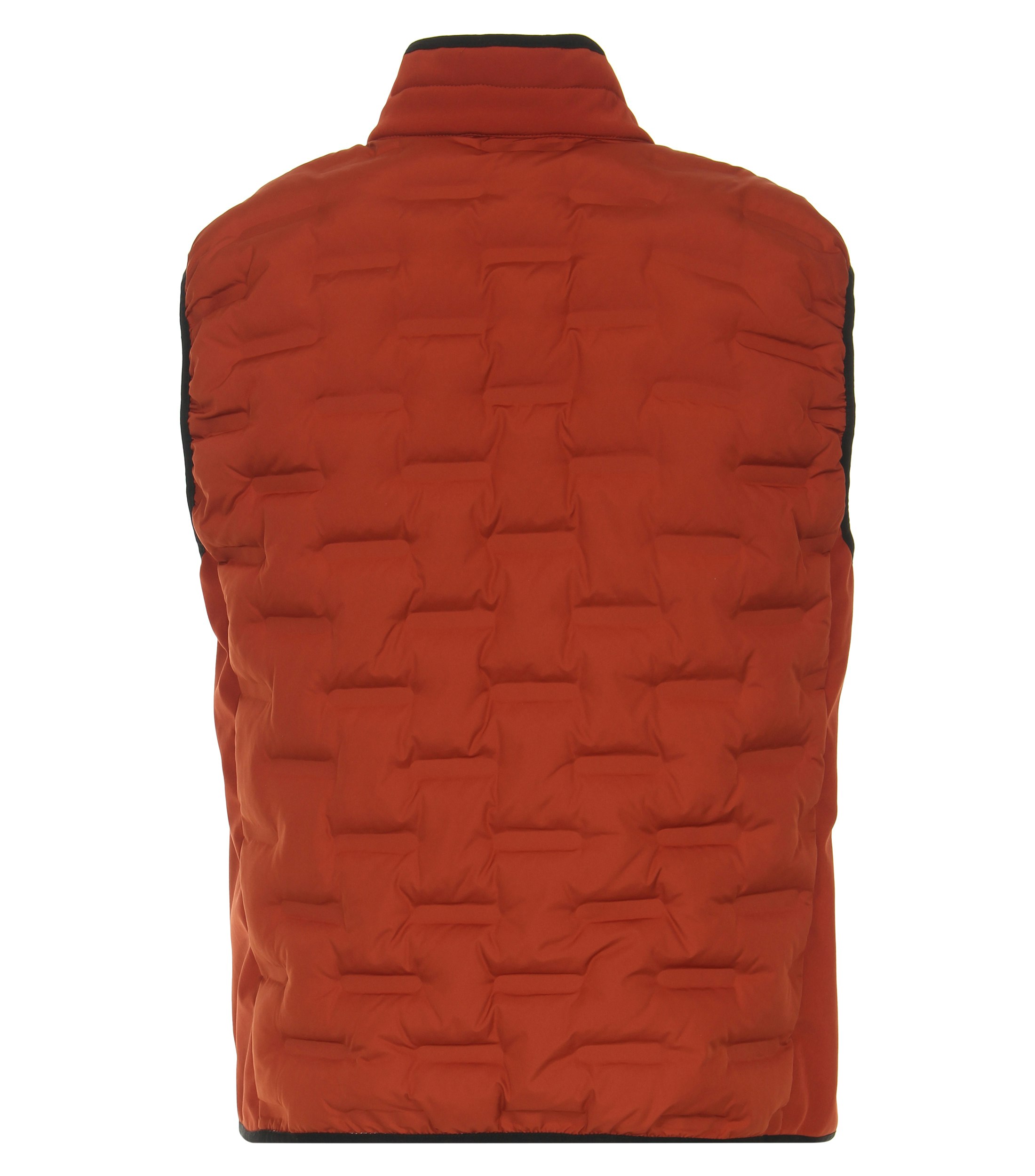 Ein Weste im uni Muster in der Farbe Dunkelorange