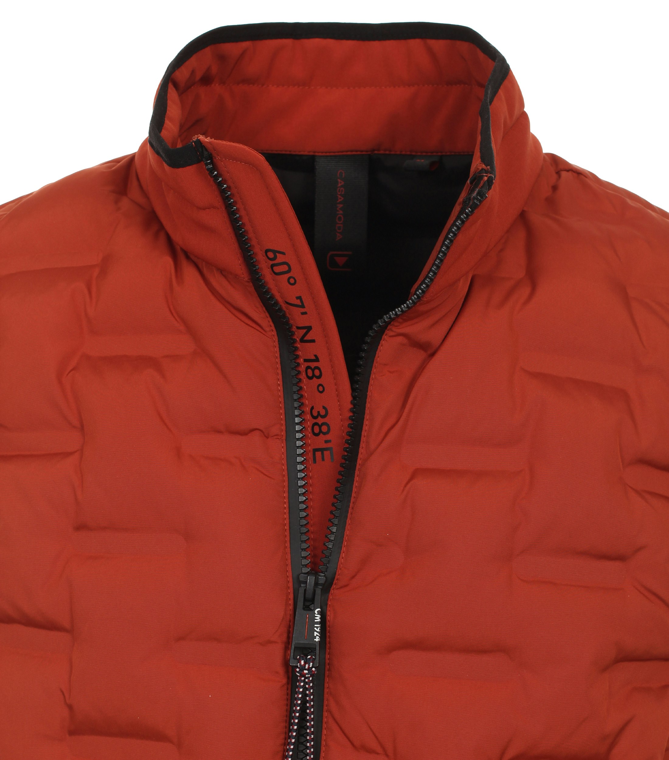 Ein Weste im uni Muster in der Farbe Dunkelorange