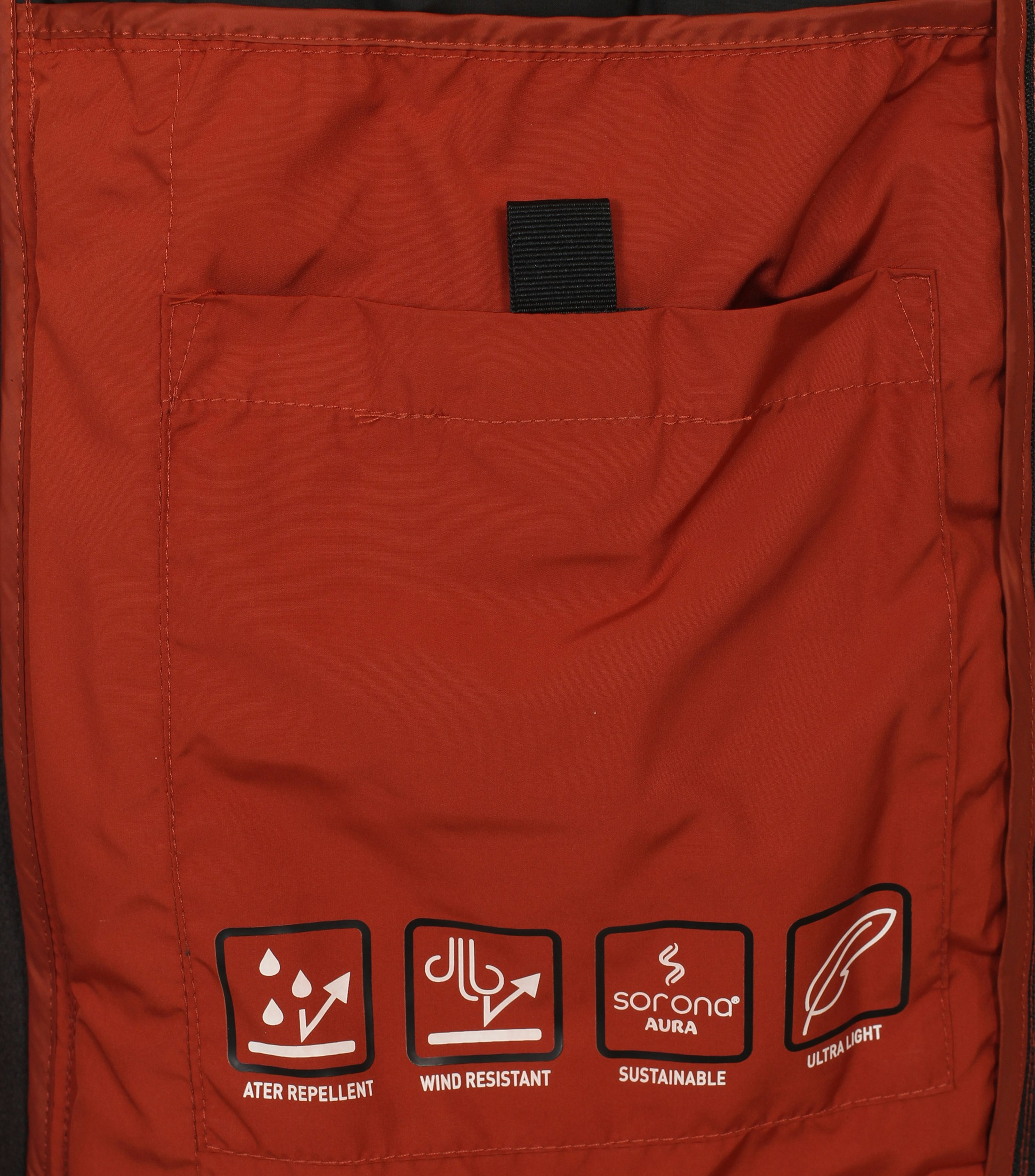 Ein Weste im uni Muster in der Farbe Dunkelorange