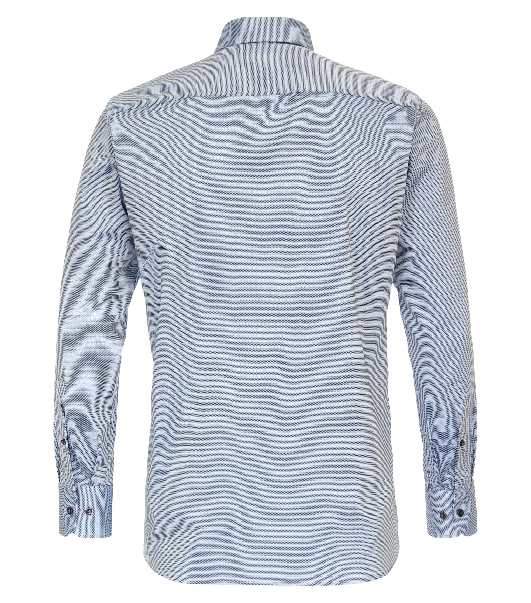 Ein Businesshemd im uni Muster in der Farbe Mittelblau