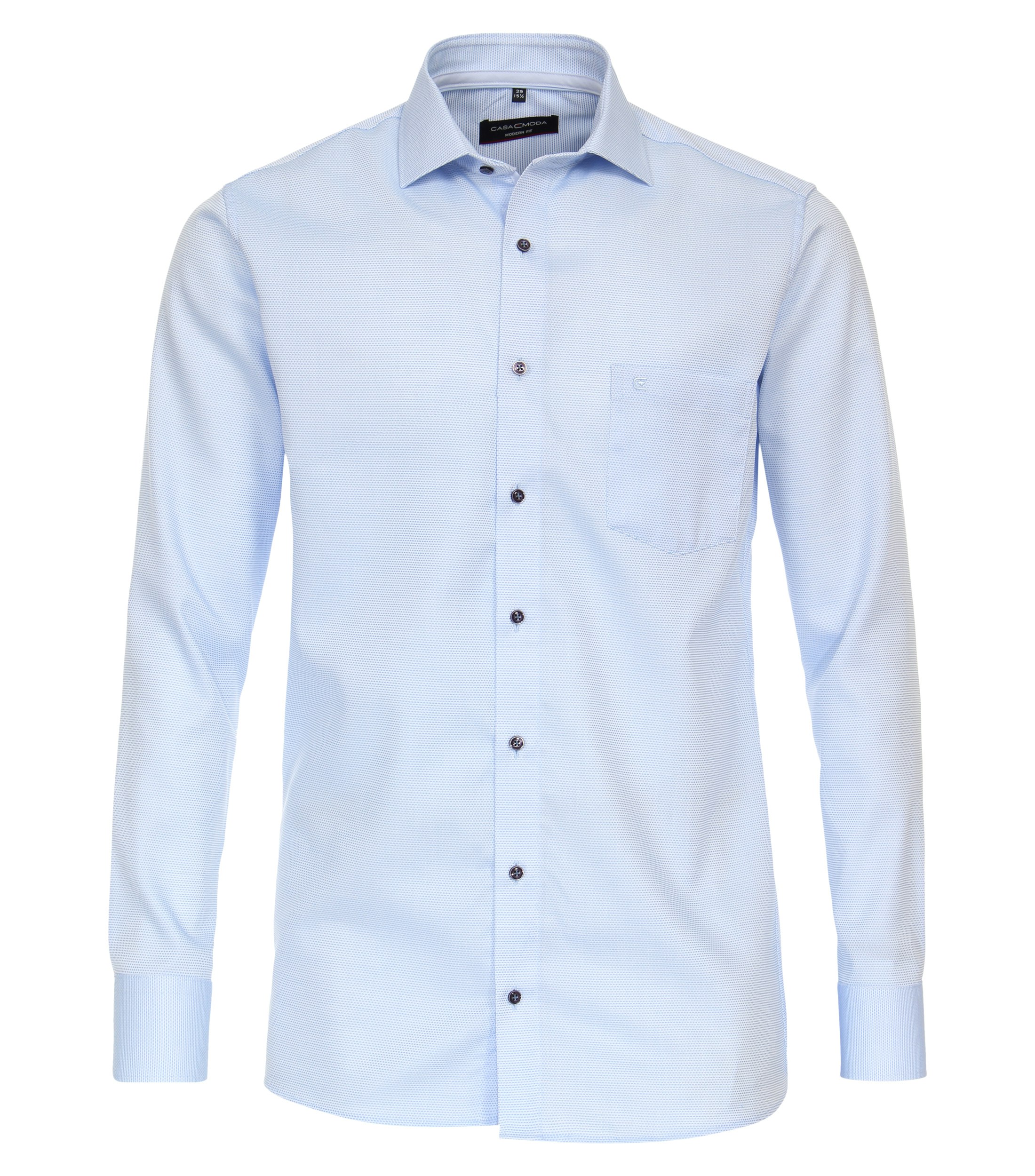 Ein Businesshemd im uni Muster in der Farbe Hellblau