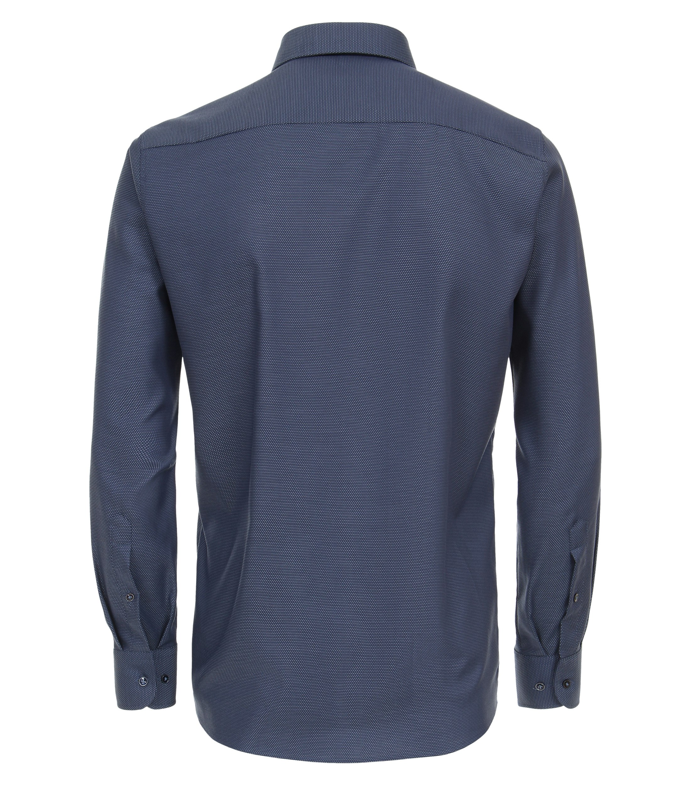 Ein Businesshemd im uni Muster in der Farbe graues Dunkelblau