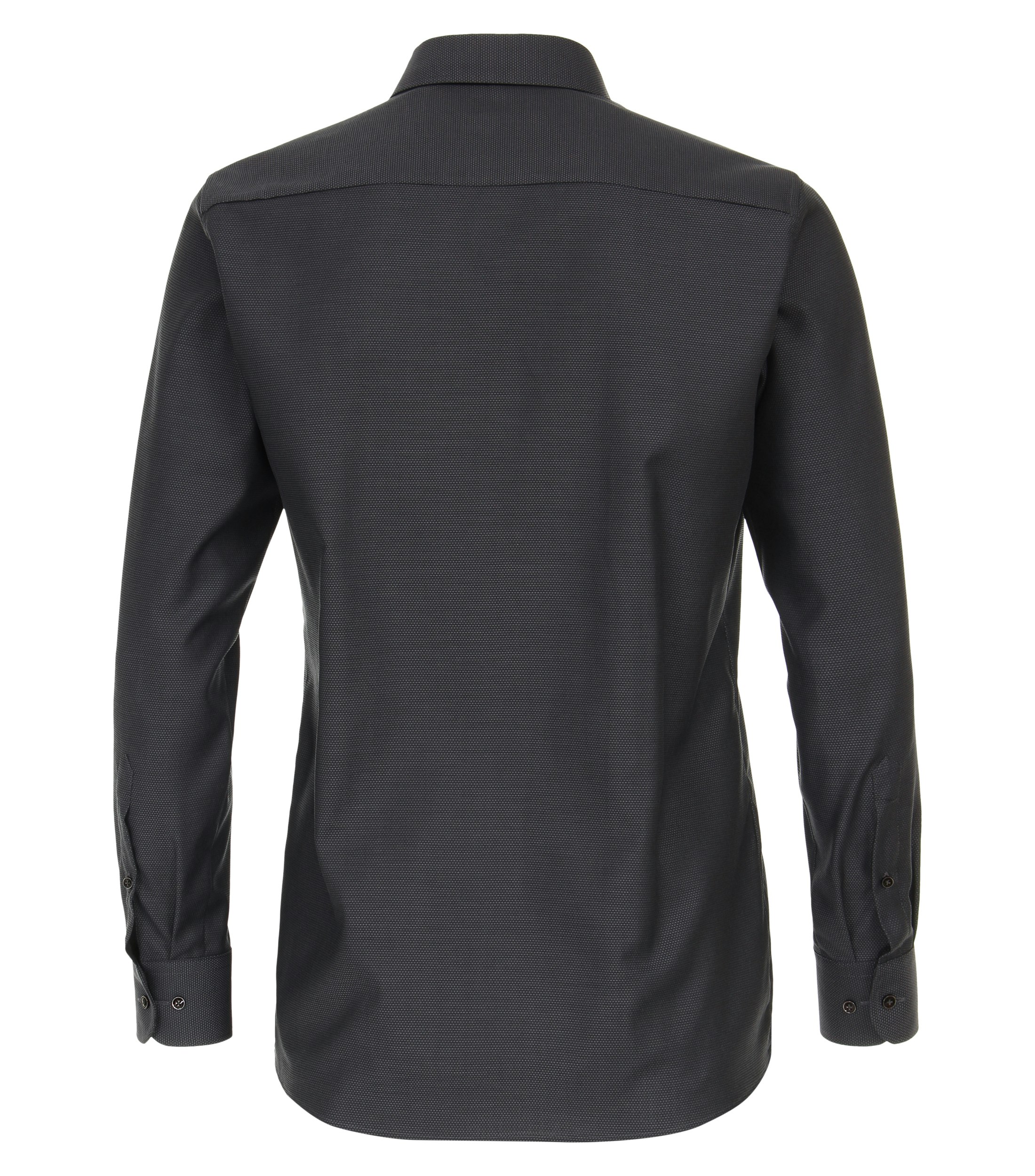 Ein Businesshemd im uni Muster in der Farbe Dunkelgrau