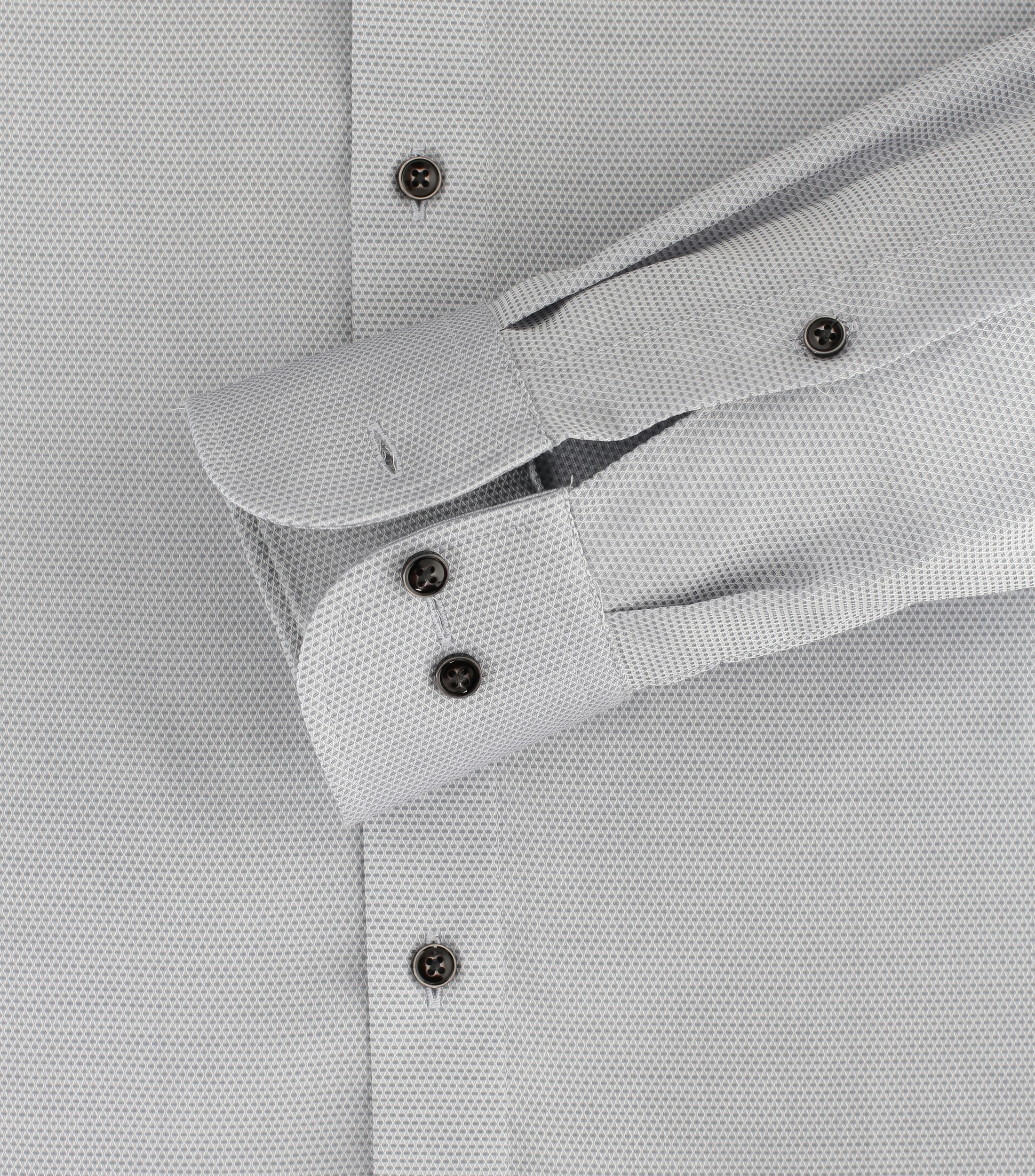 Ein Businesshemd im uni Muster in der Farbe Hellgrau