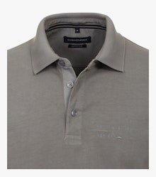 Polo-Shirt Langarm in Grau - CASAMODA