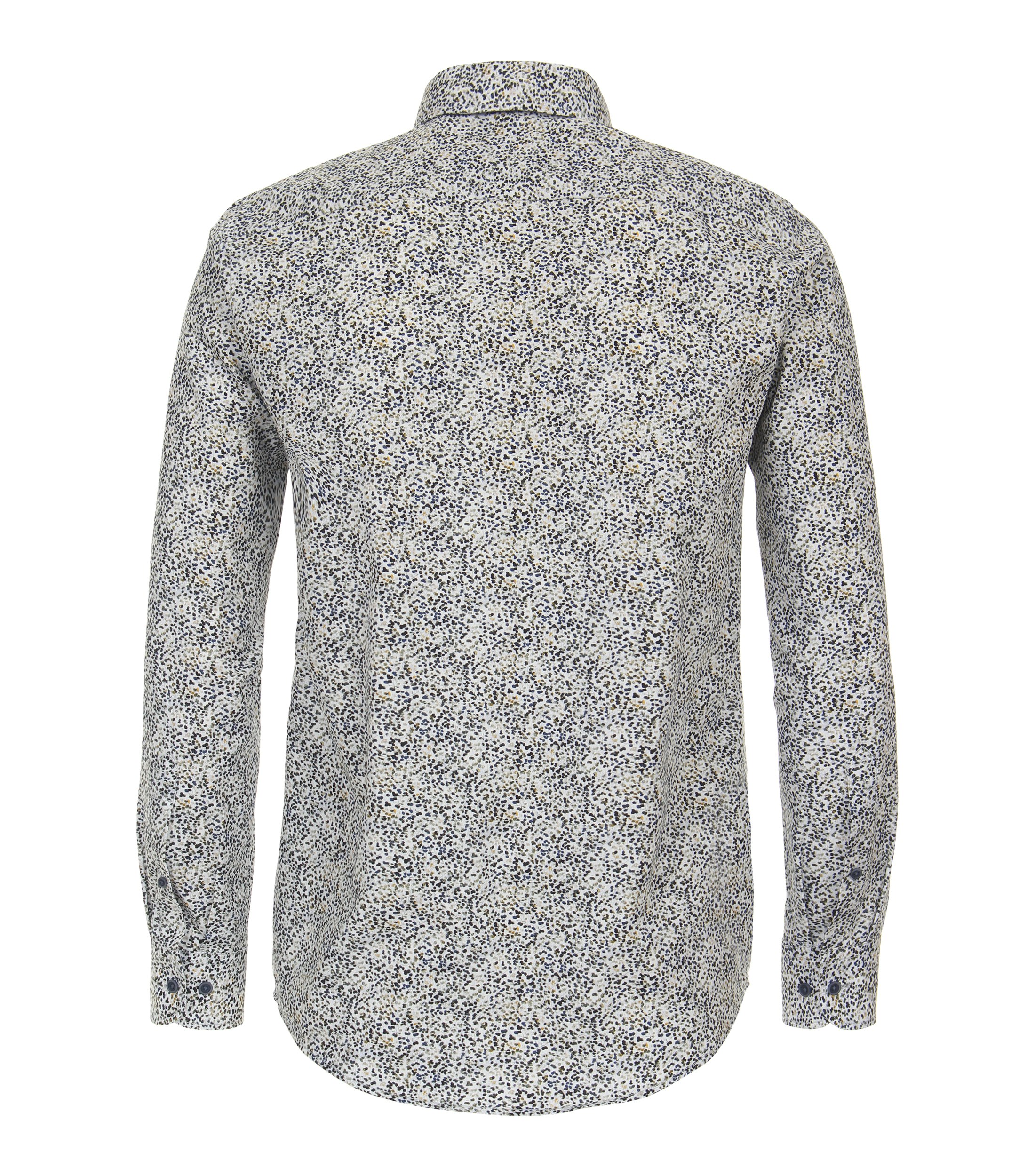 Ein Freizeithemd im Print Muster in der Farbe Dunkelblau