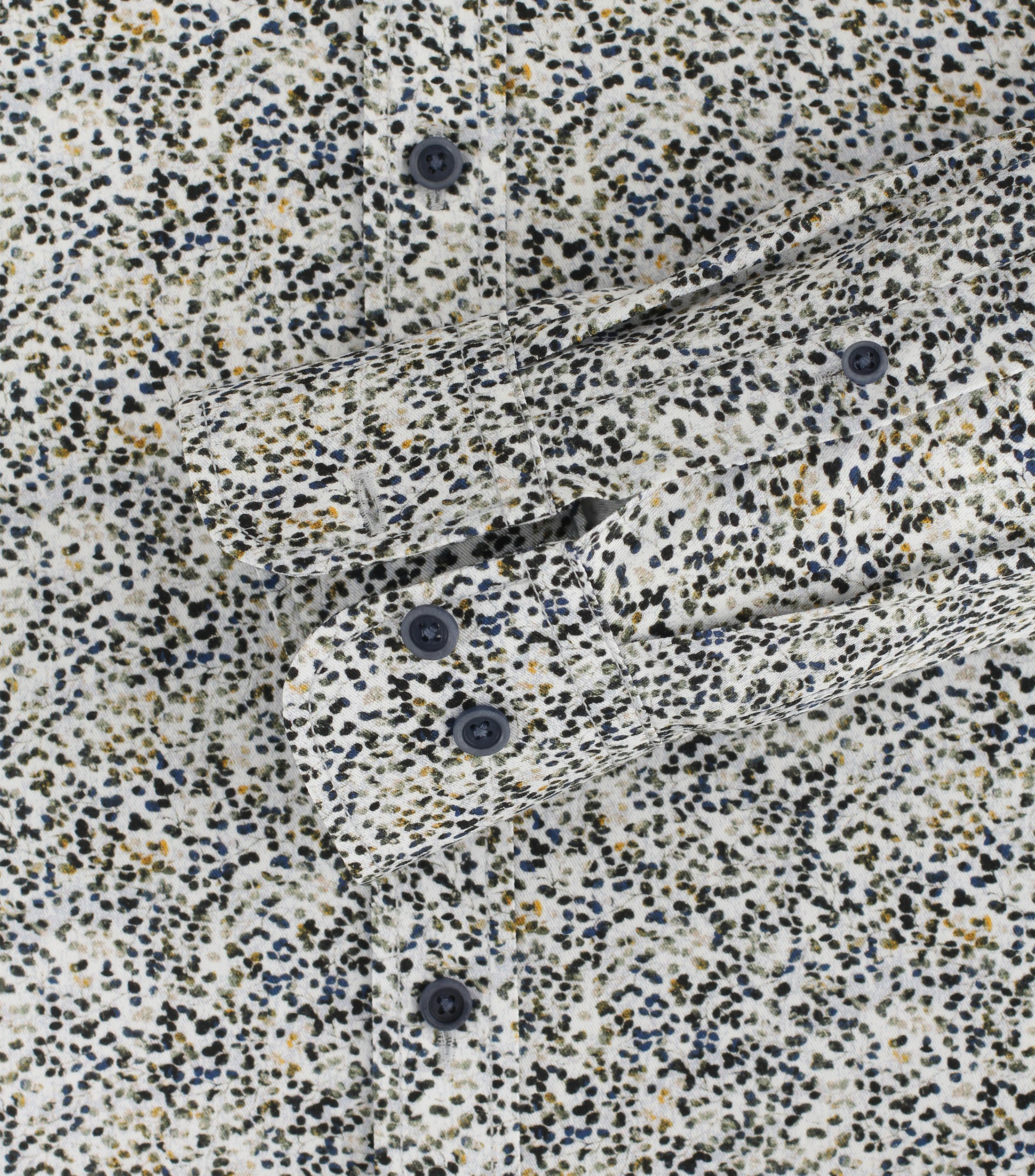Ein Freizeithemd im Print Muster in der Farbe Dunkelblau
