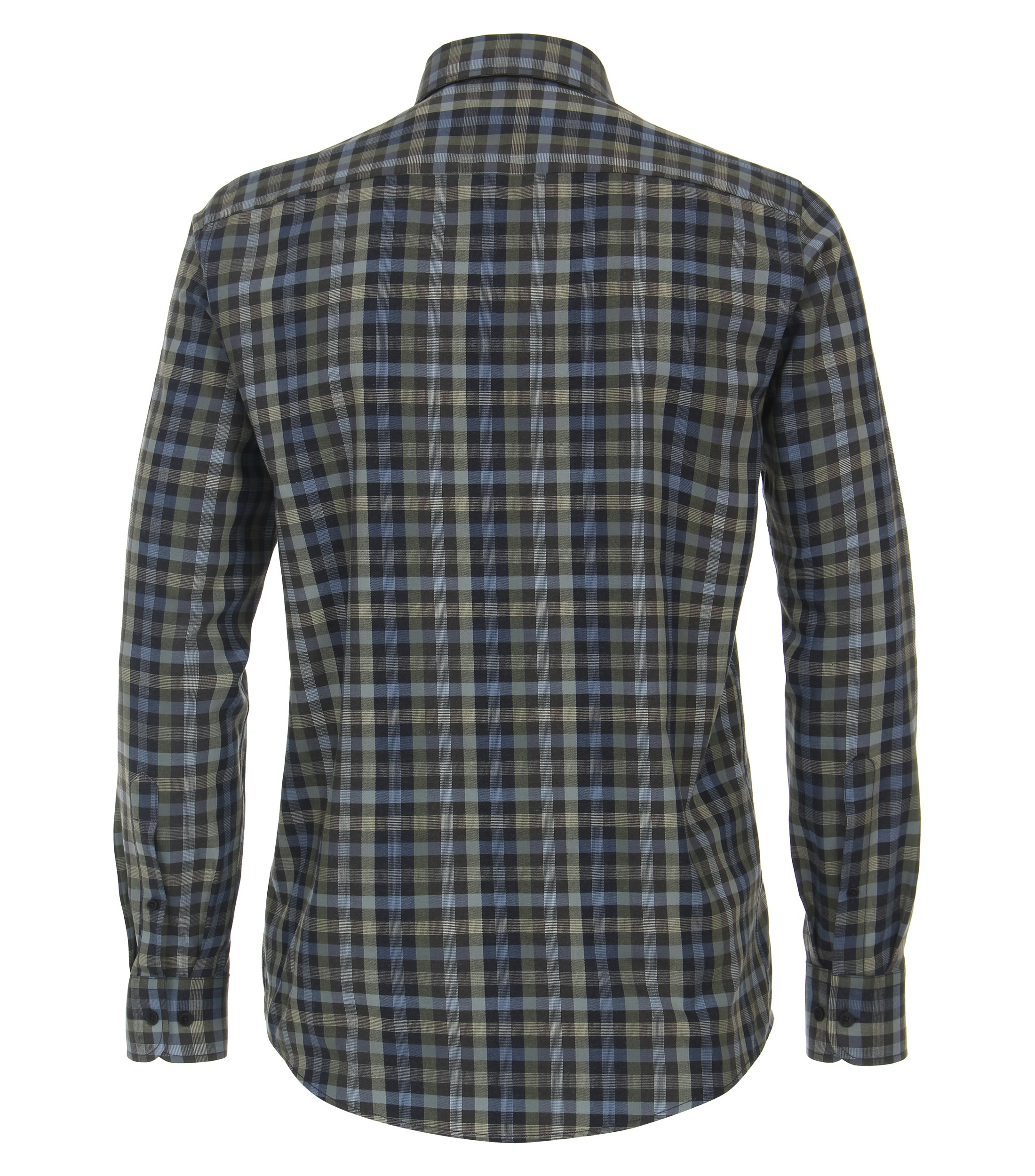 Ein Freizeithemd im kariert Muster in der Farbe Olive