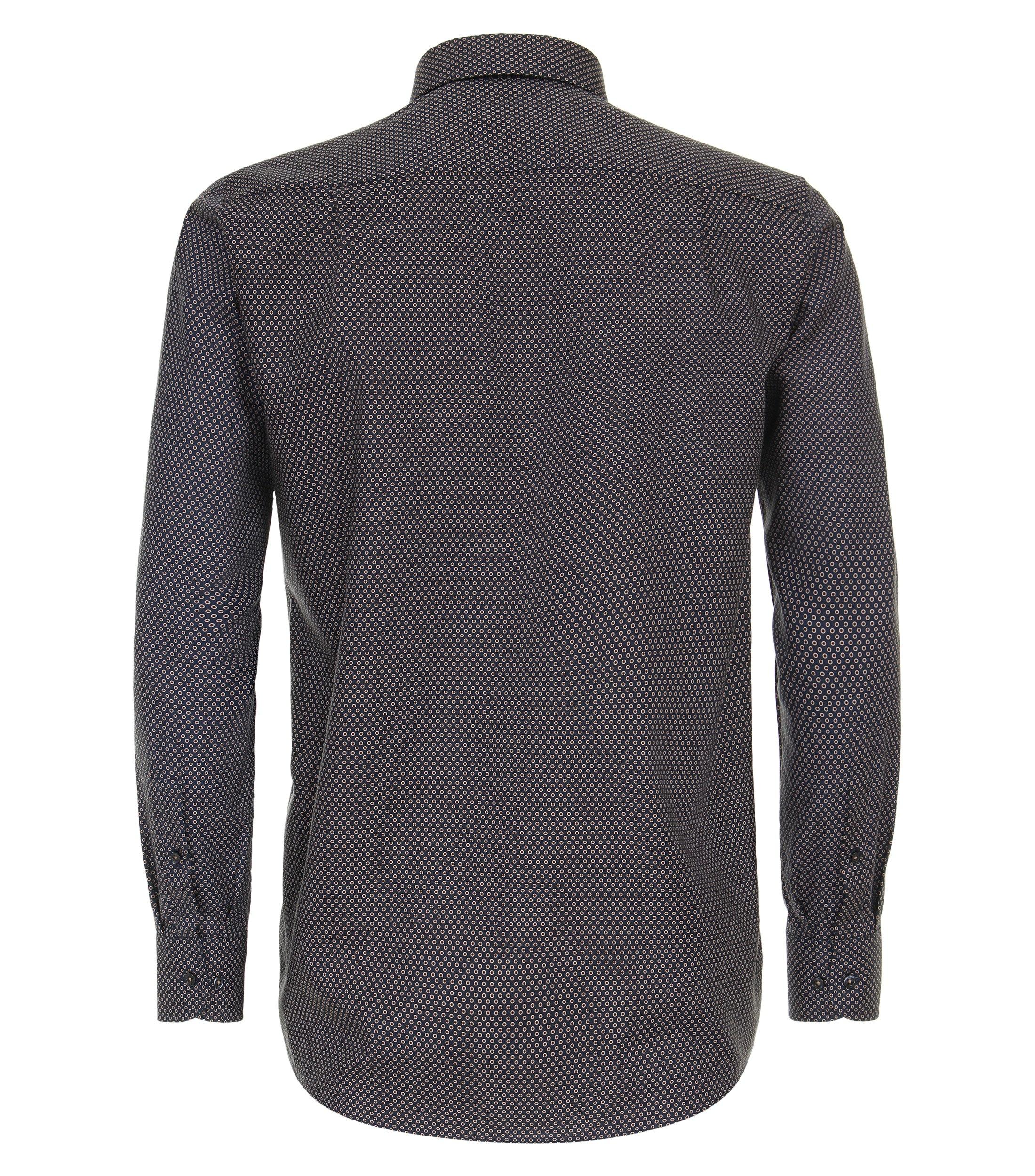 Ein Businesshemd im Print Muster in der Farbe Braun