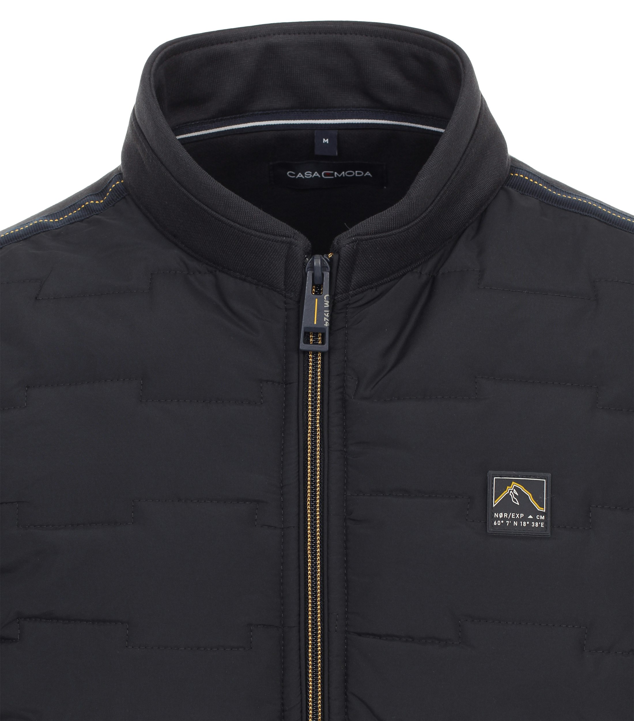 Ein Sweatweste im uni Muster in der Farbe Dunkelblau