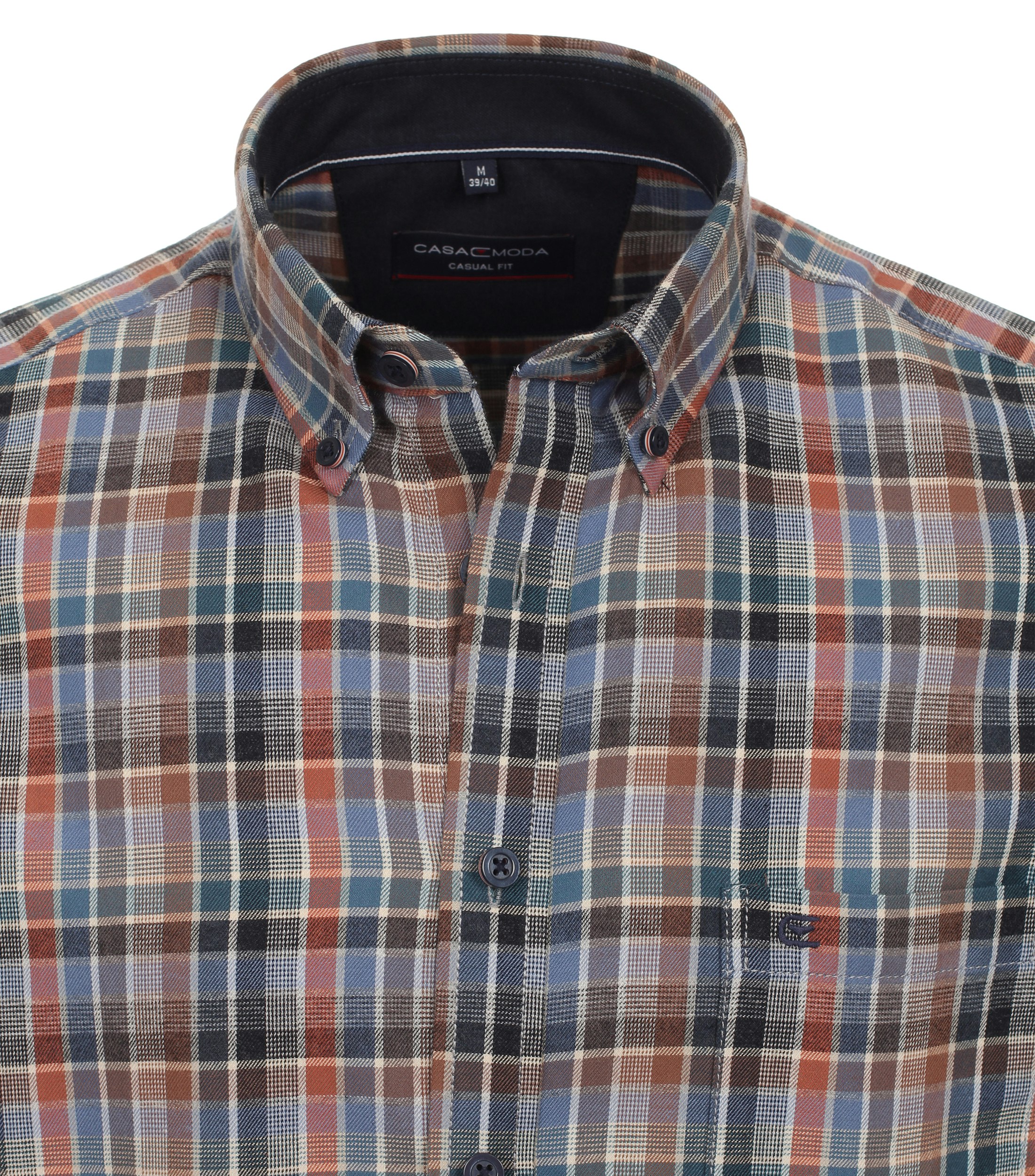 Ein Freizeithemd im kariert Muster in der Farbe Hellbraun