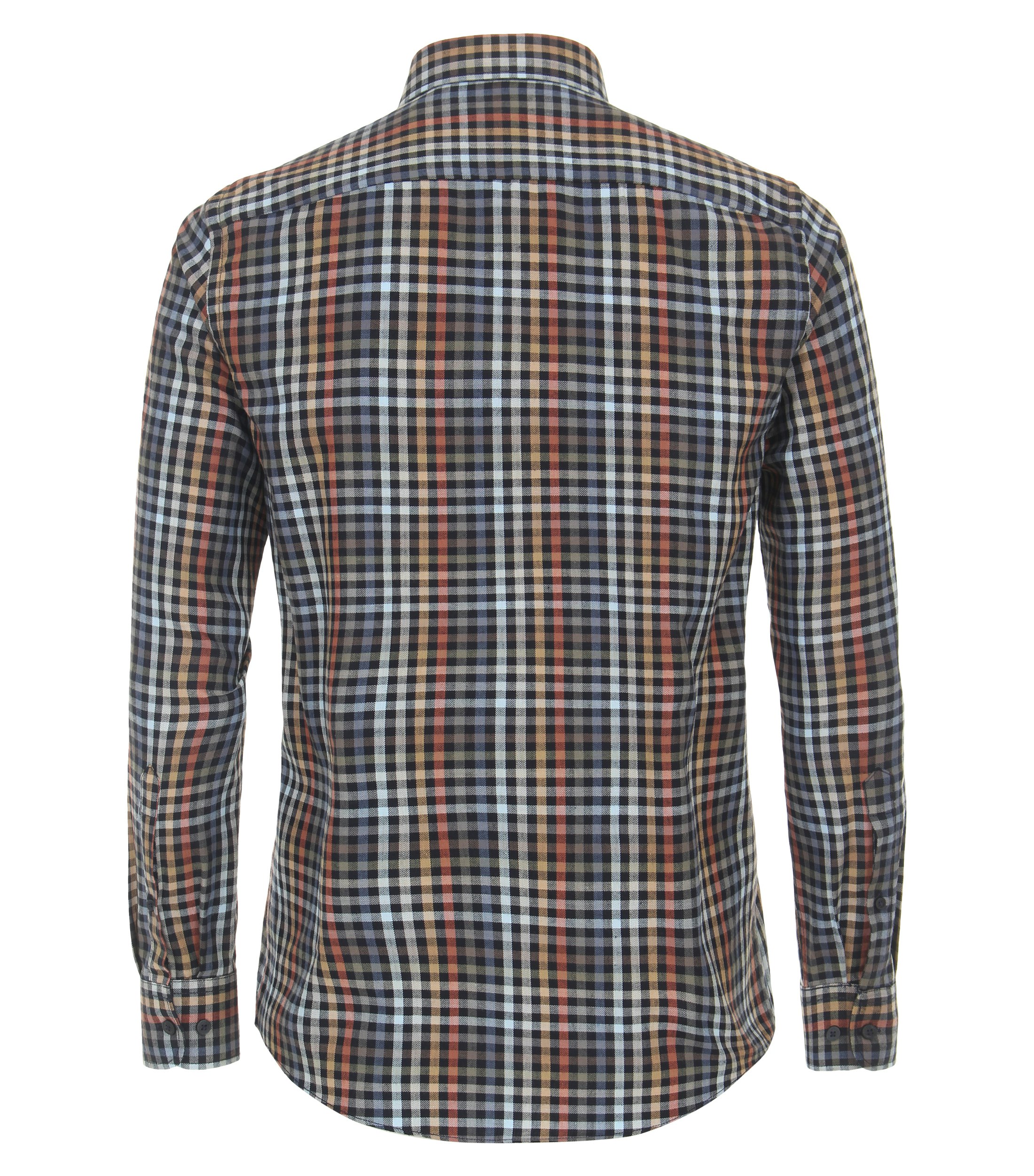 Ein Freizeithemd im kariert Muster in der Farbe Dunkelblau
