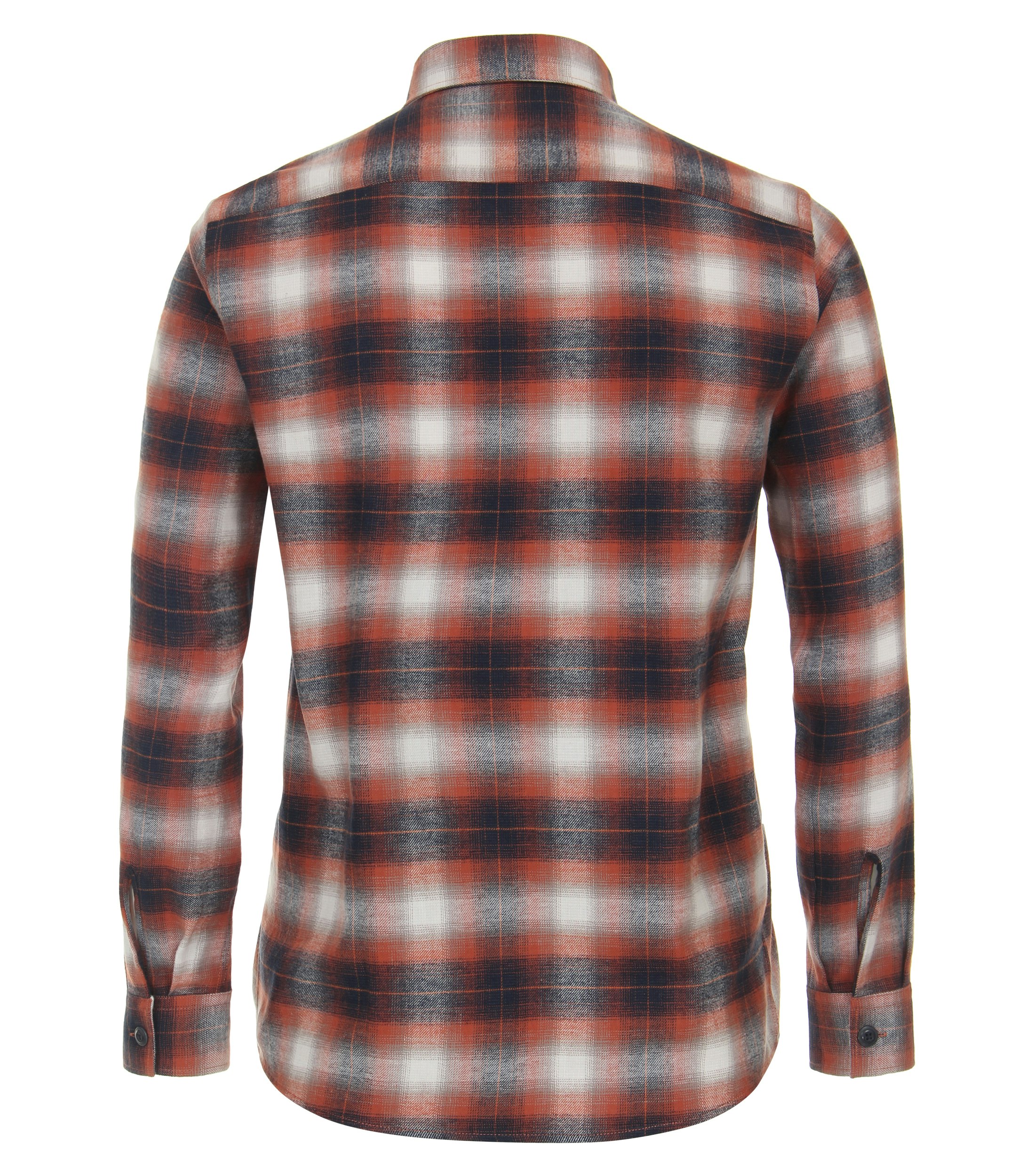 Ein Freizeithemd im kariert Muster in der Farbe Orange