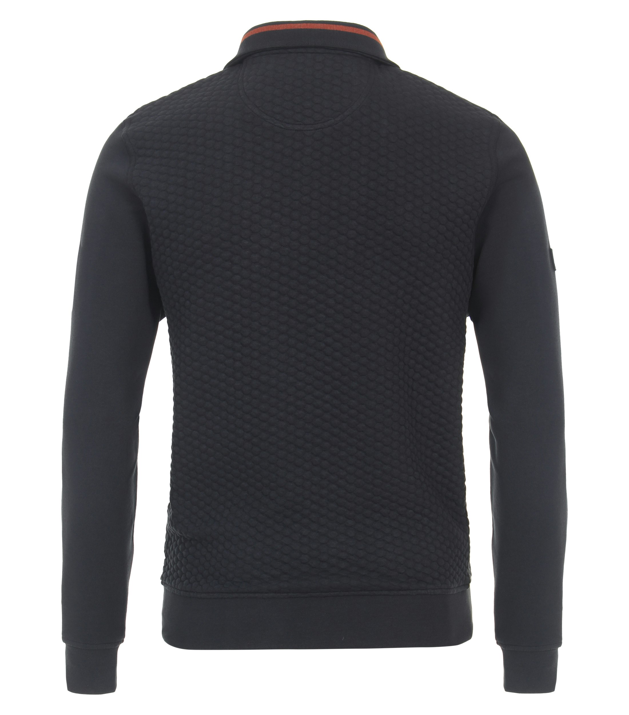 Ein Sweattroyer im uni Muster in der Farbe Dunkelblau