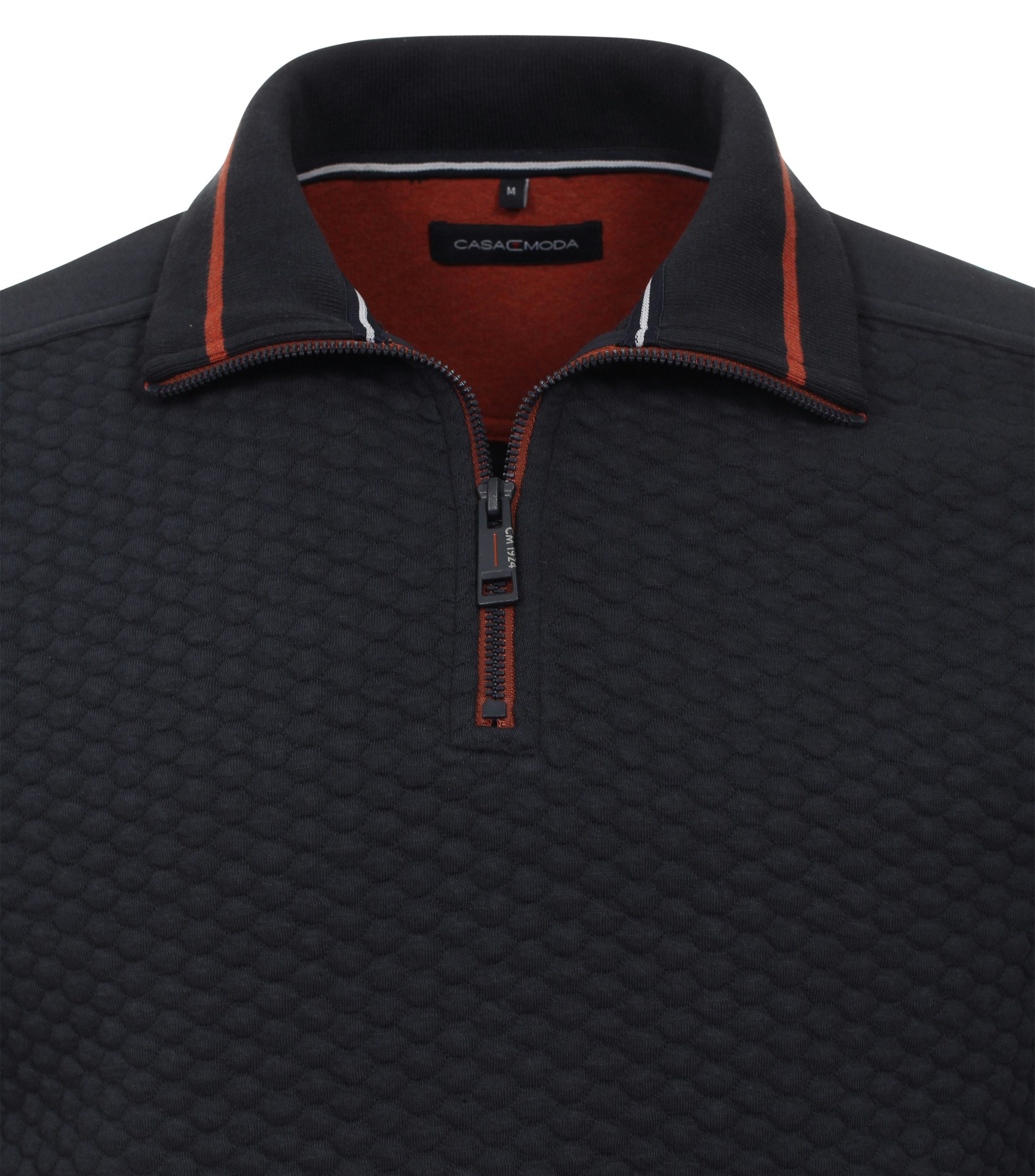 Ein Sweattroyer im uni Muster in der Farbe Dunkelblau