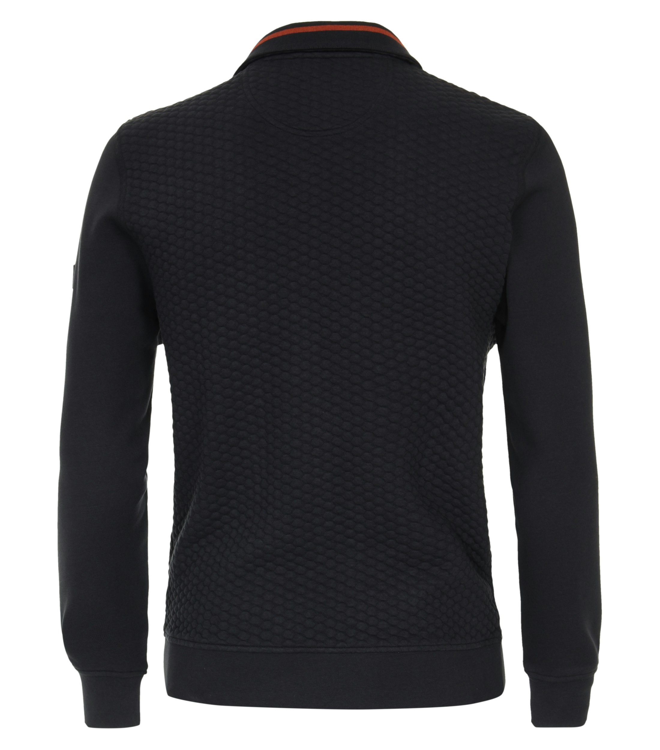 Ein Sweatjacke im uni Muster in der Farbe Dunkelblau