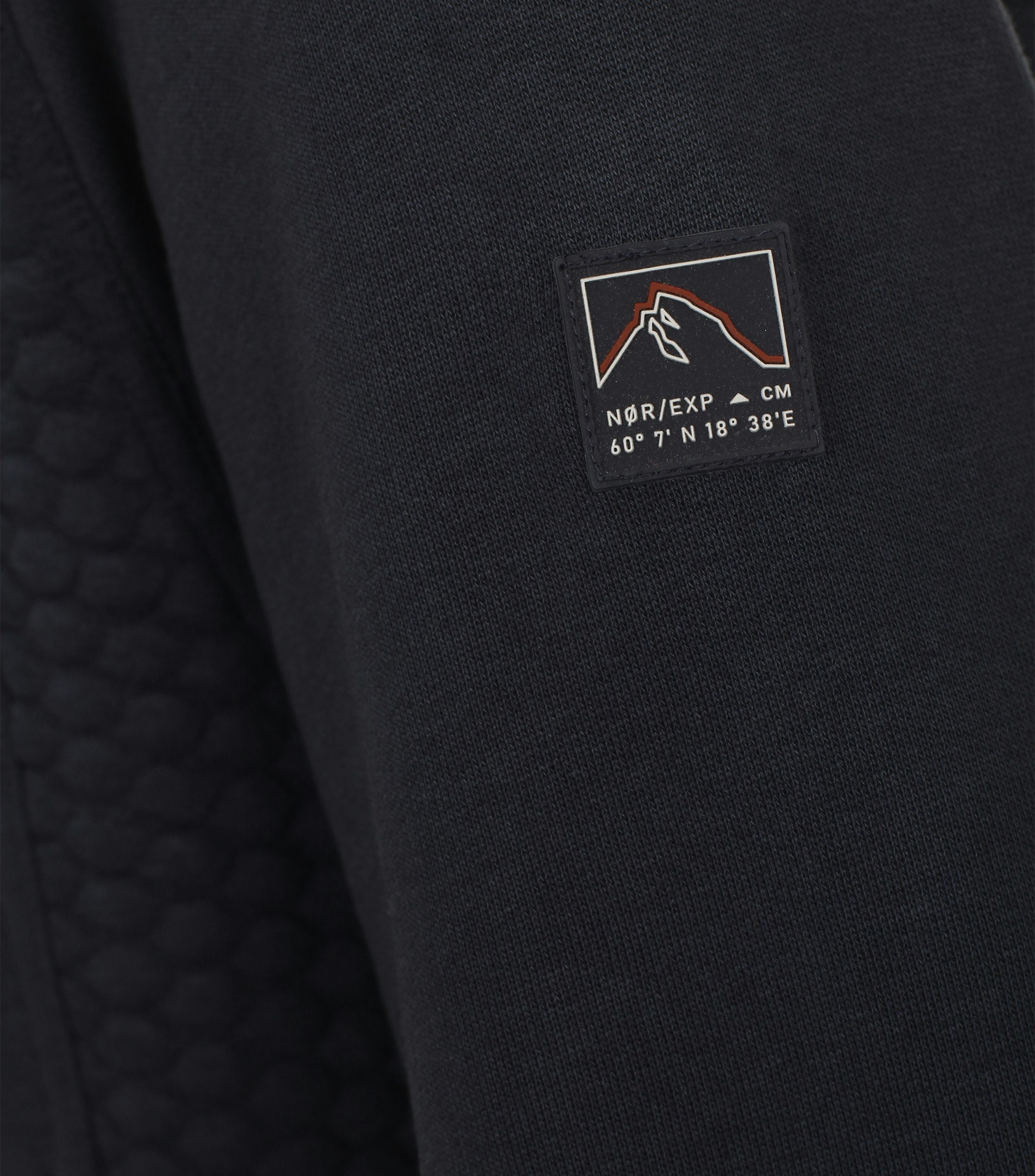 Ein Sweatjacke im uni Muster in der Farbe Dunkelblau