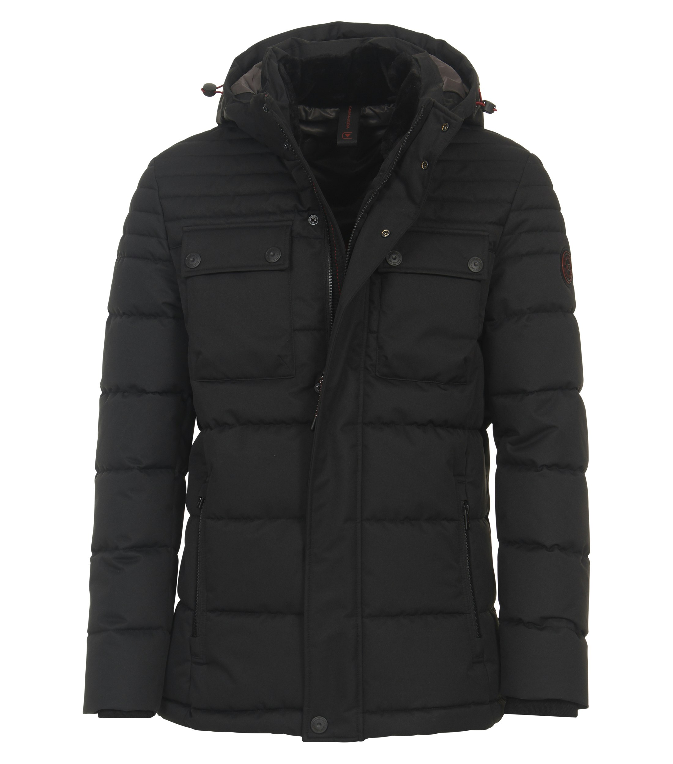 Ein Jacke im uni Muster in der Farbe Schwarz