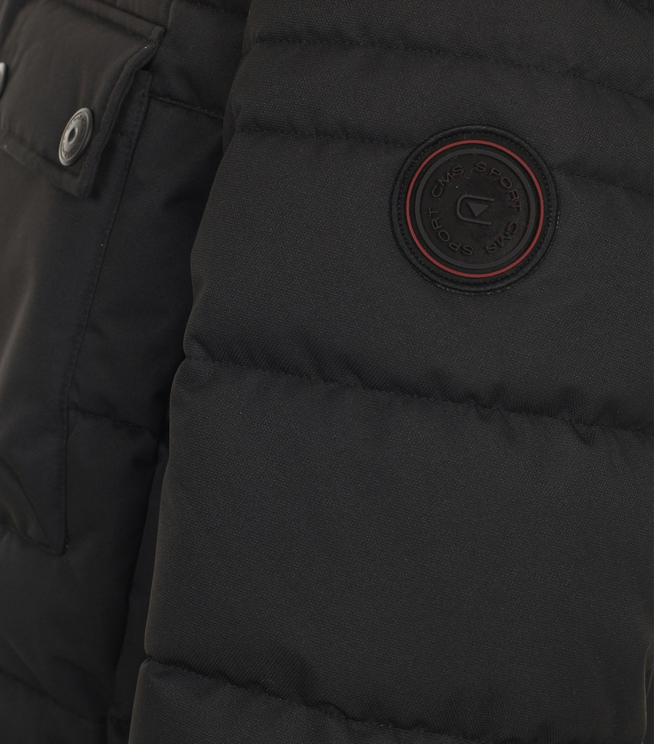 Ein Jacke im uni Muster in der Farbe Schwarz