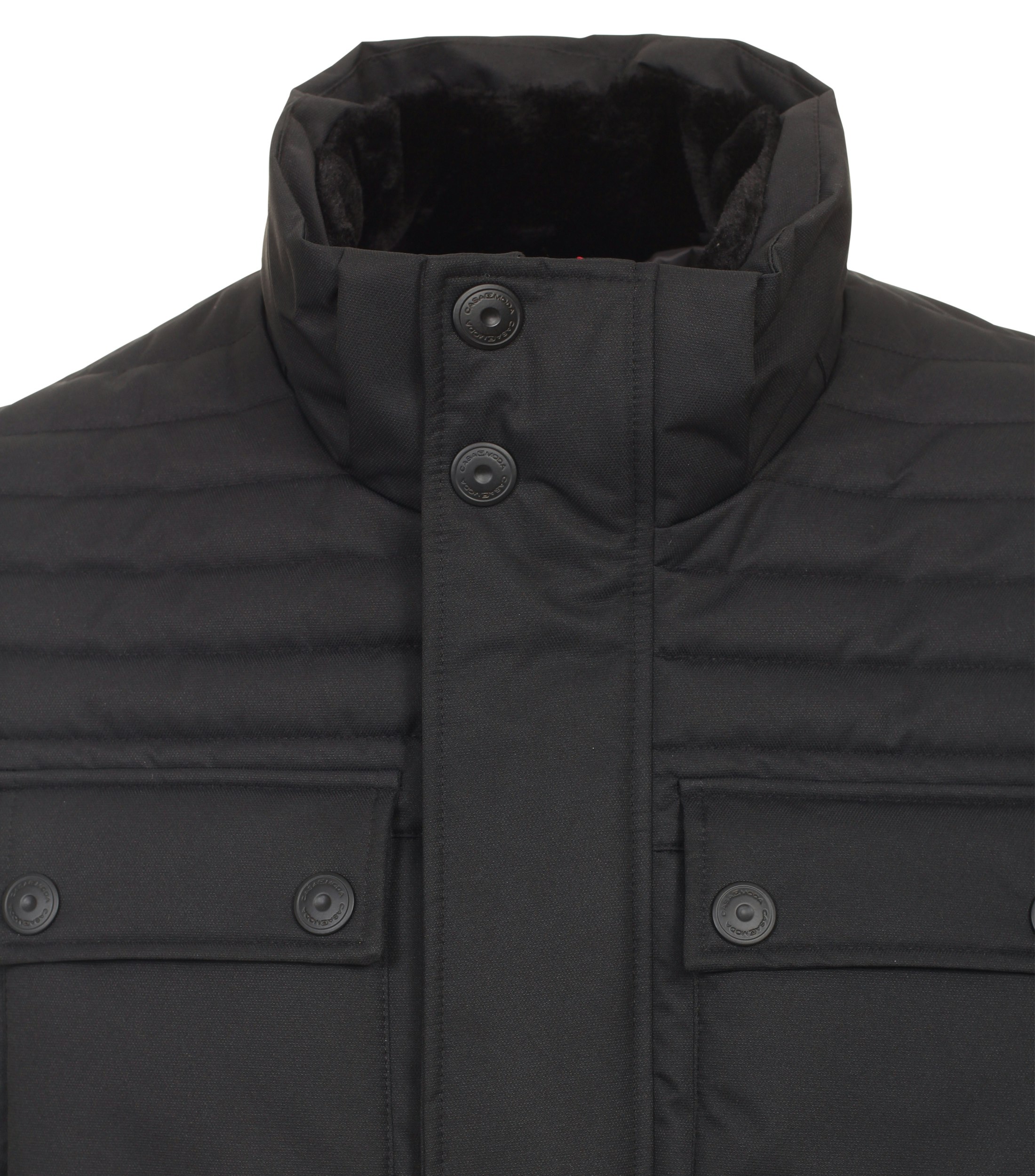 Ein Jacke im uni Muster in der Farbe Schwarz