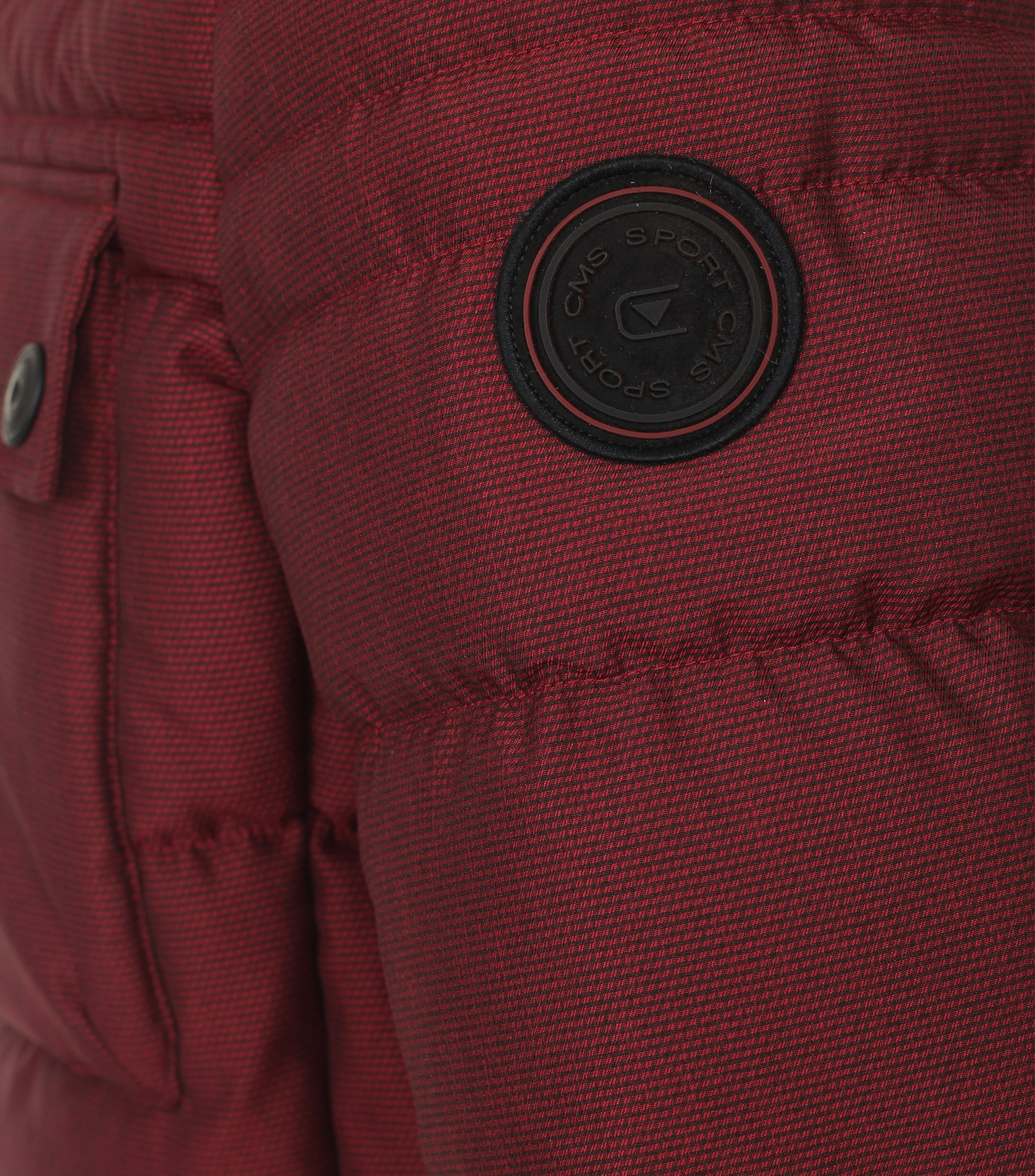 Ein Jacke im uni Muster in der Farbe Dunkelrot