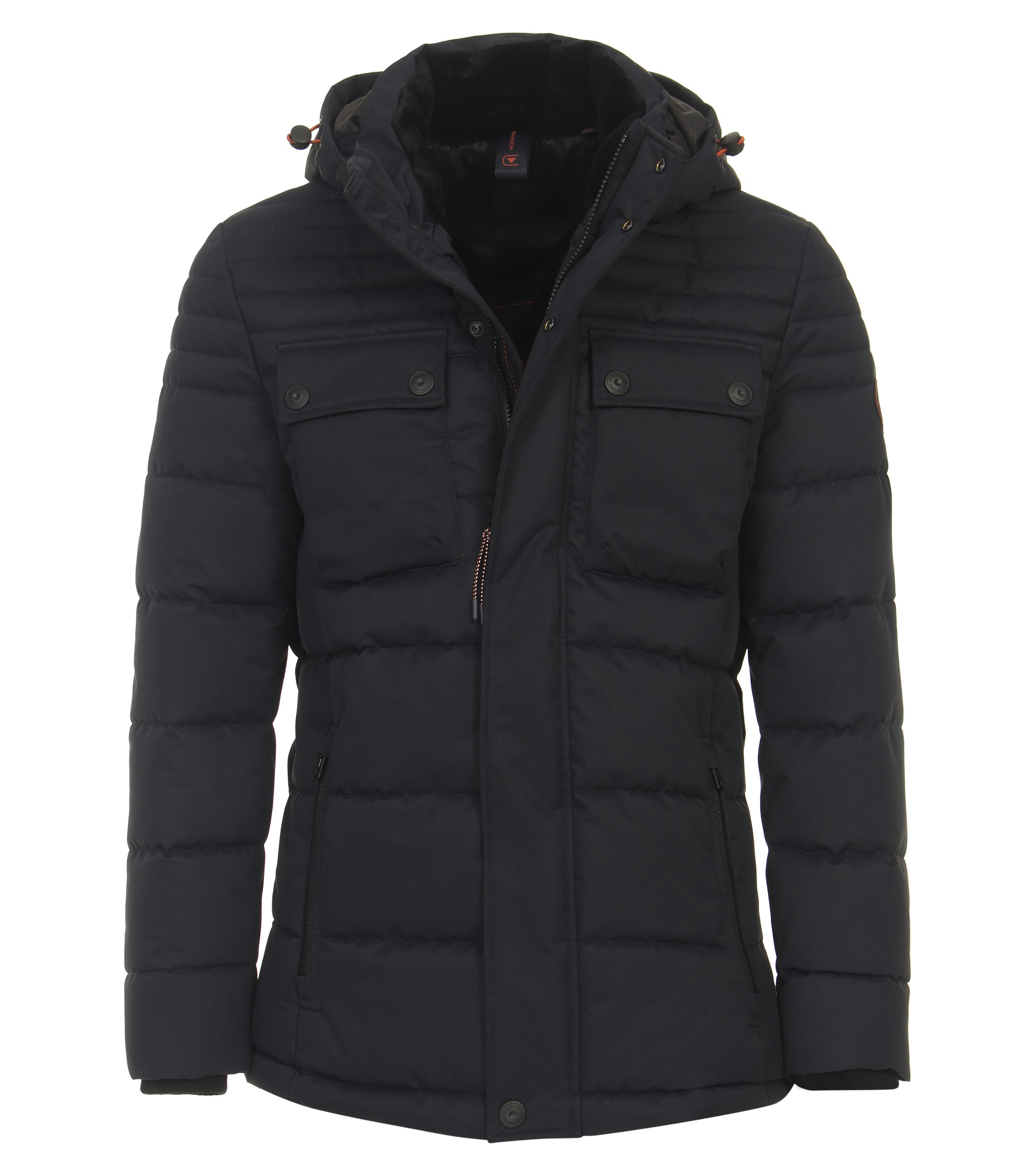 Ein Jacke im uni Muster in der Farbe Dunkelblau