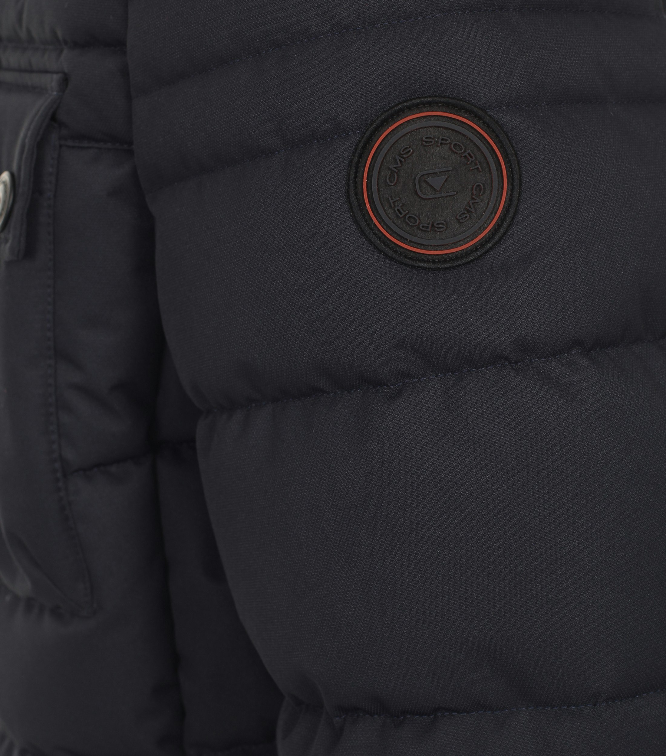 Ein Jacke im uni Muster in der Farbe Dunkelblau