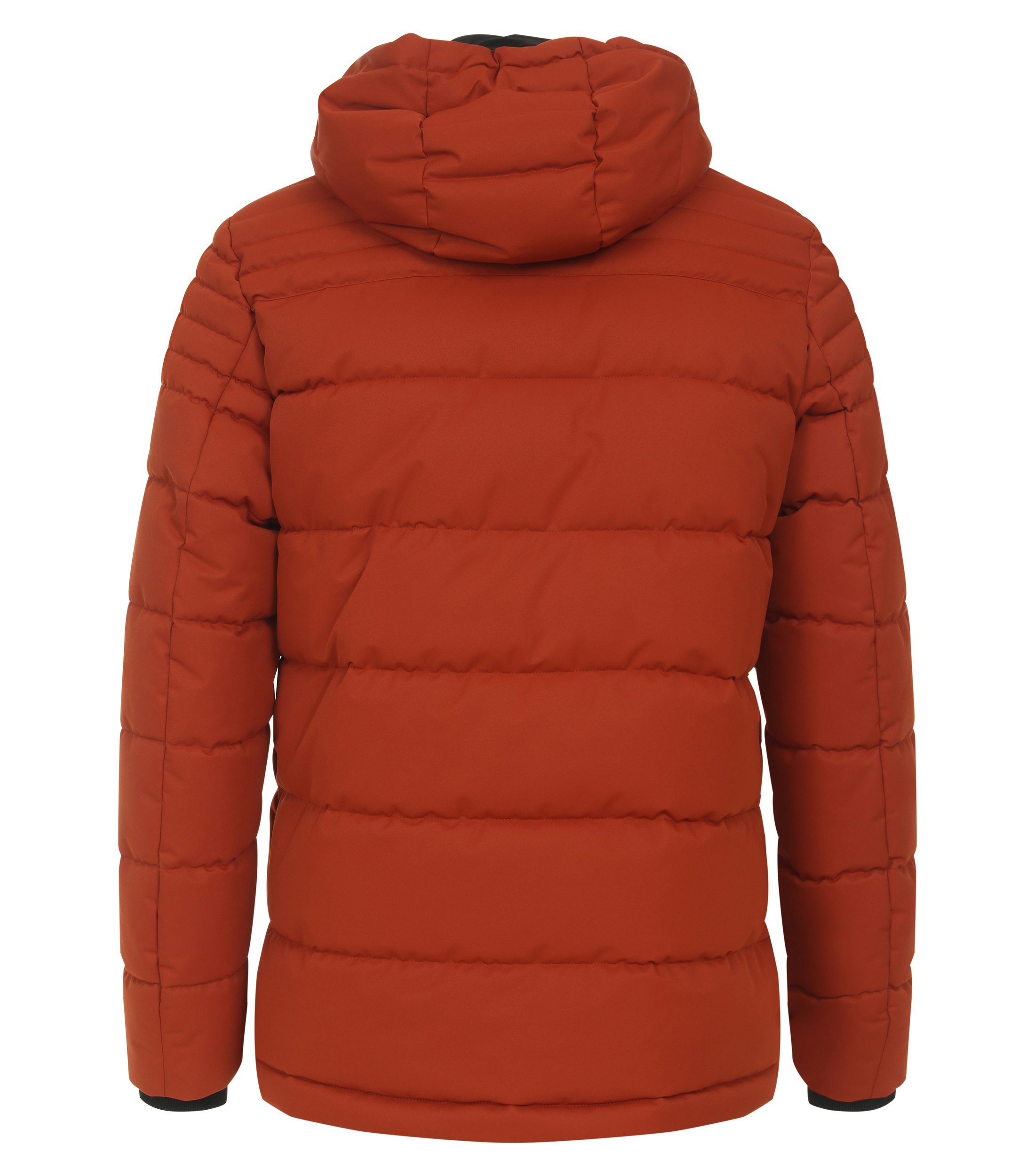 Ein Jacke im uni Muster in der Farbe Dunkelorange