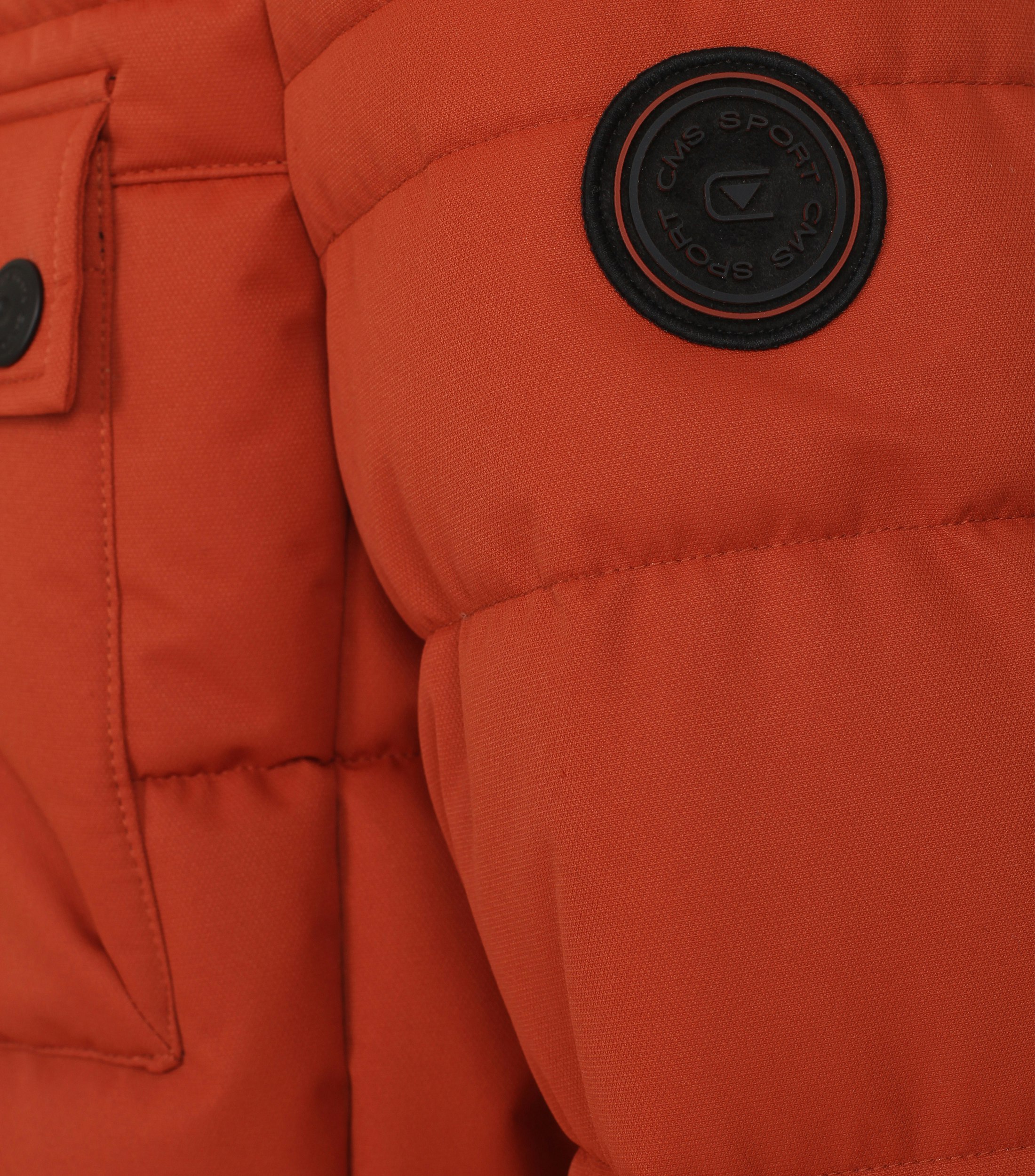 Ein Jacke im uni Muster in der Farbe Dunkelorange