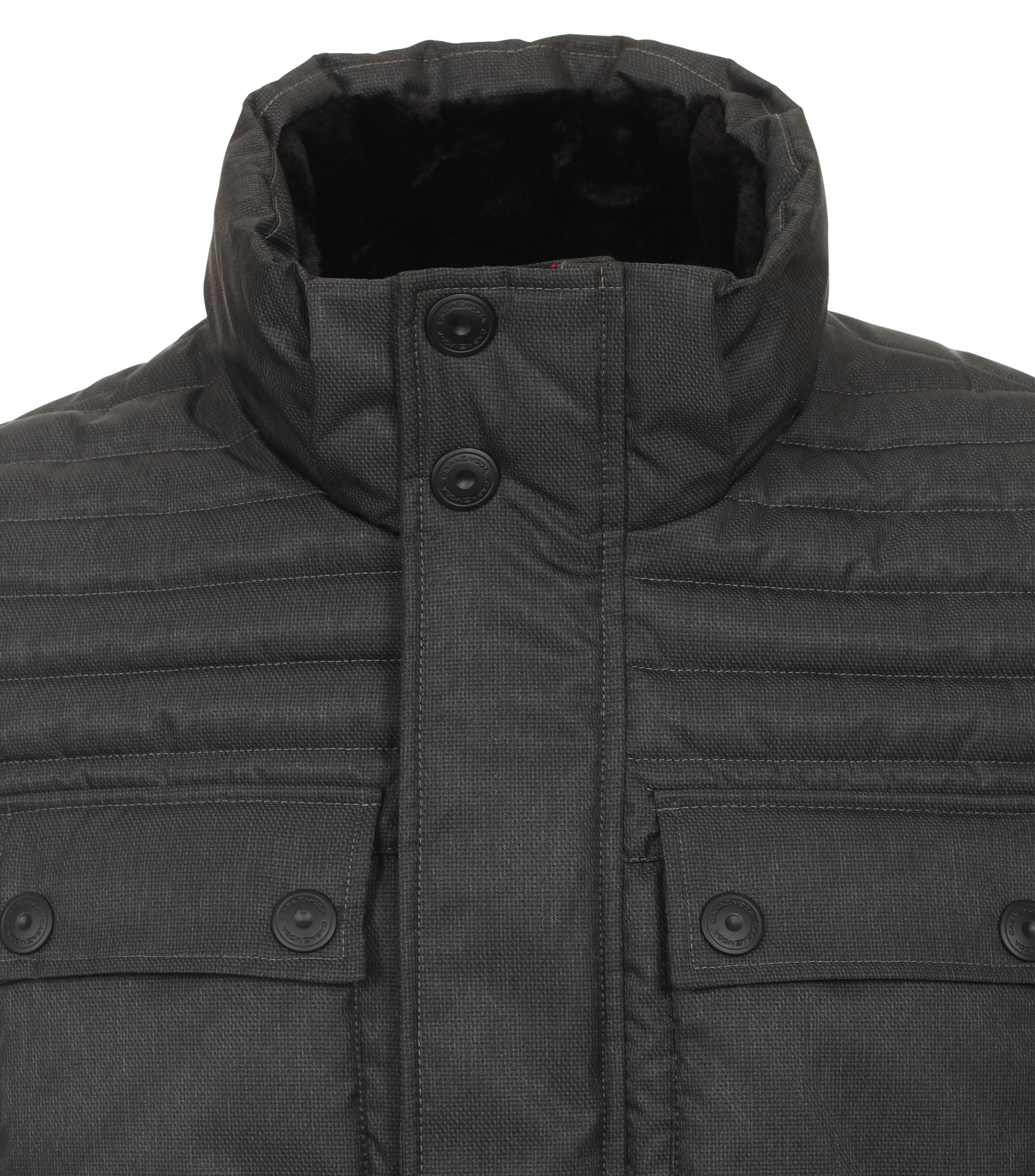 Ein Jacke im uni Muster in der Farbe Dunkelgrau